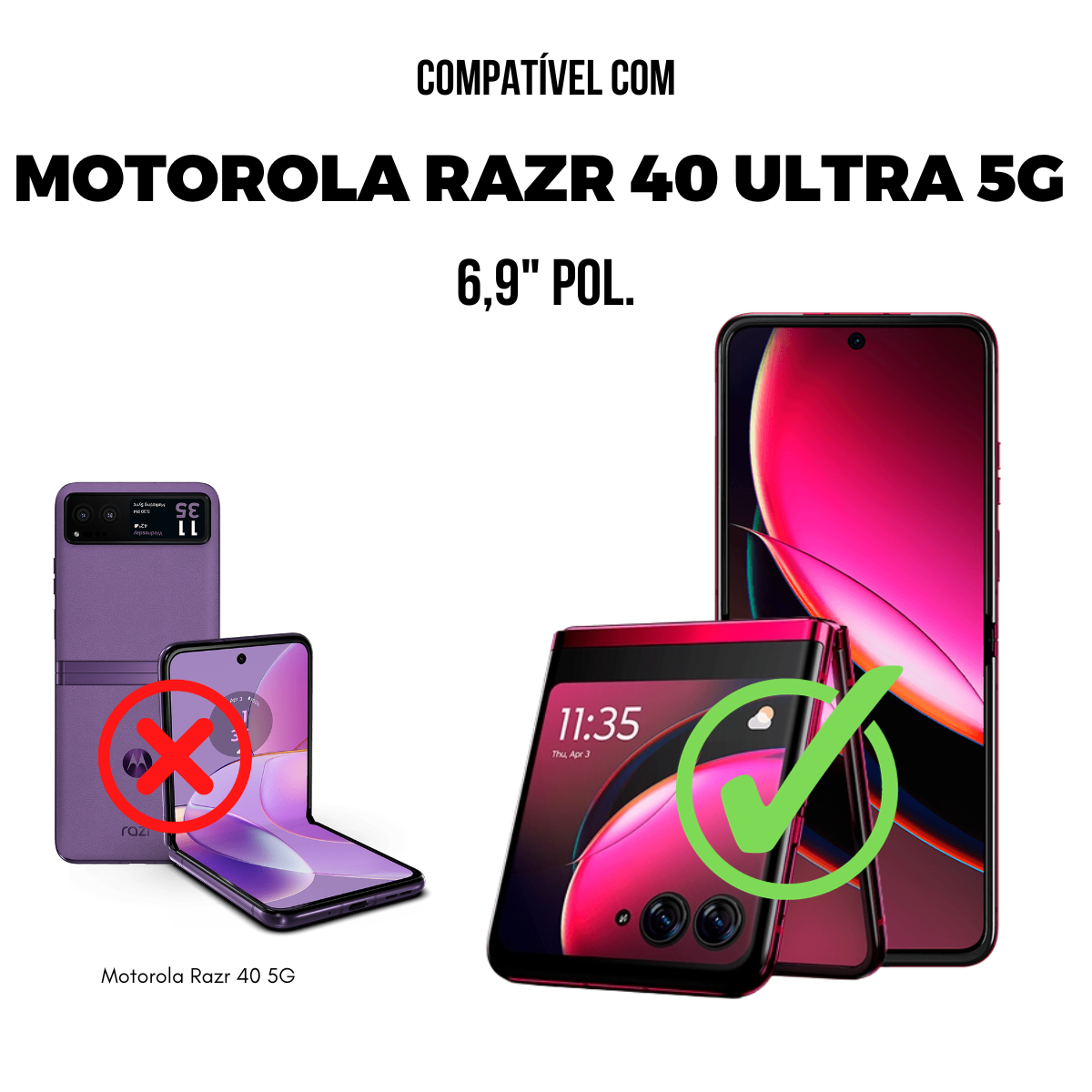Capa para Motorola Moto Razr 40 Ultra - Dinamic Cam Protection - Gshield
