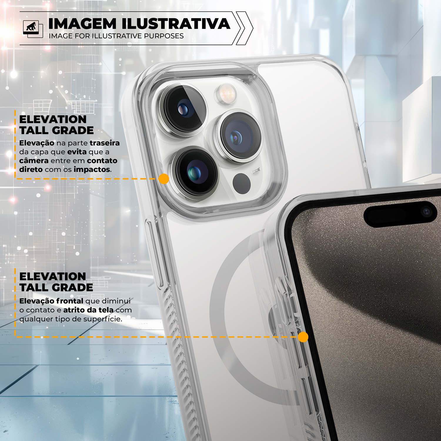 Capa para iPhone 15 Pro Max - Anti-Slip - Gshield