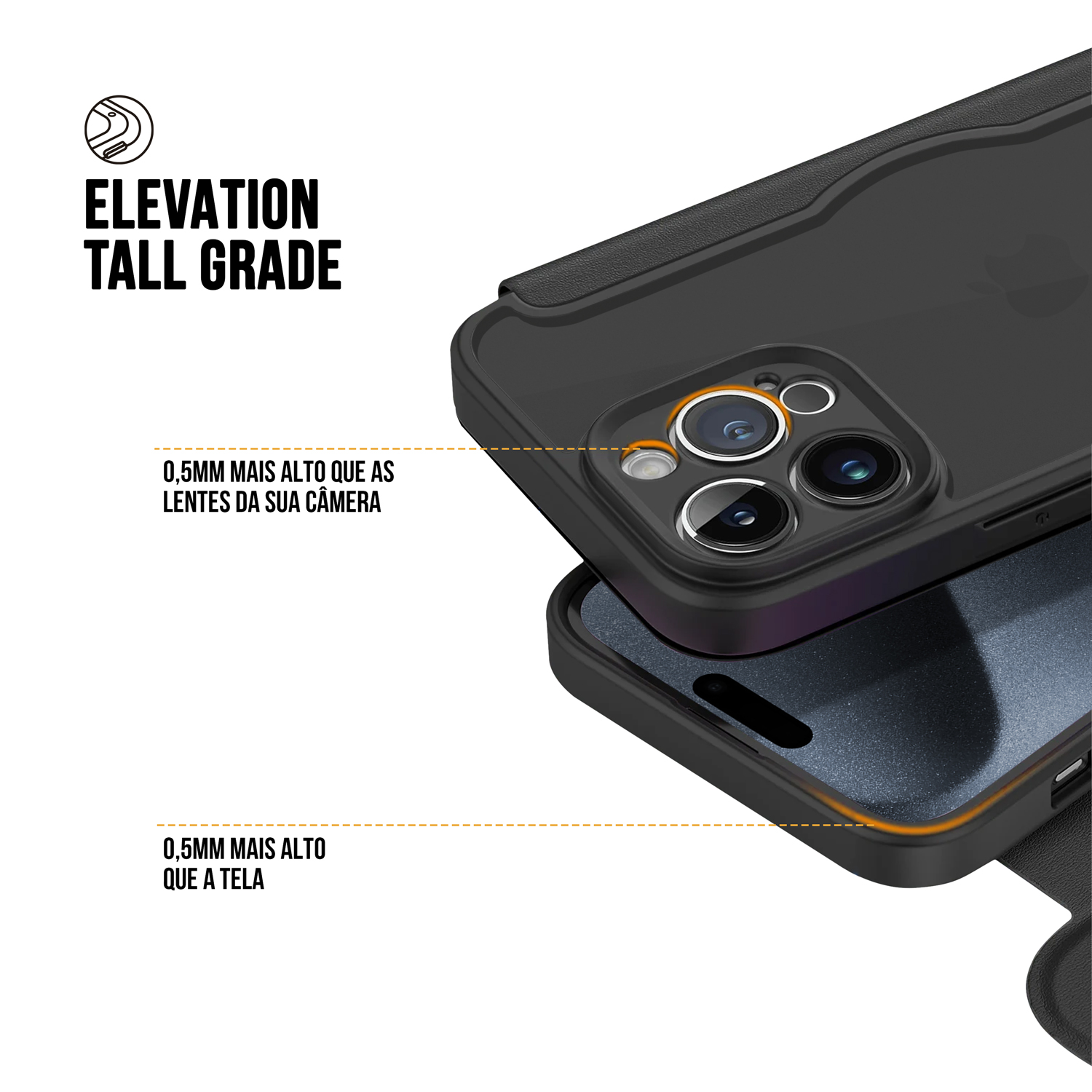 Capa para iPhone 15 Pro Max - Carteira Dual - Gshield