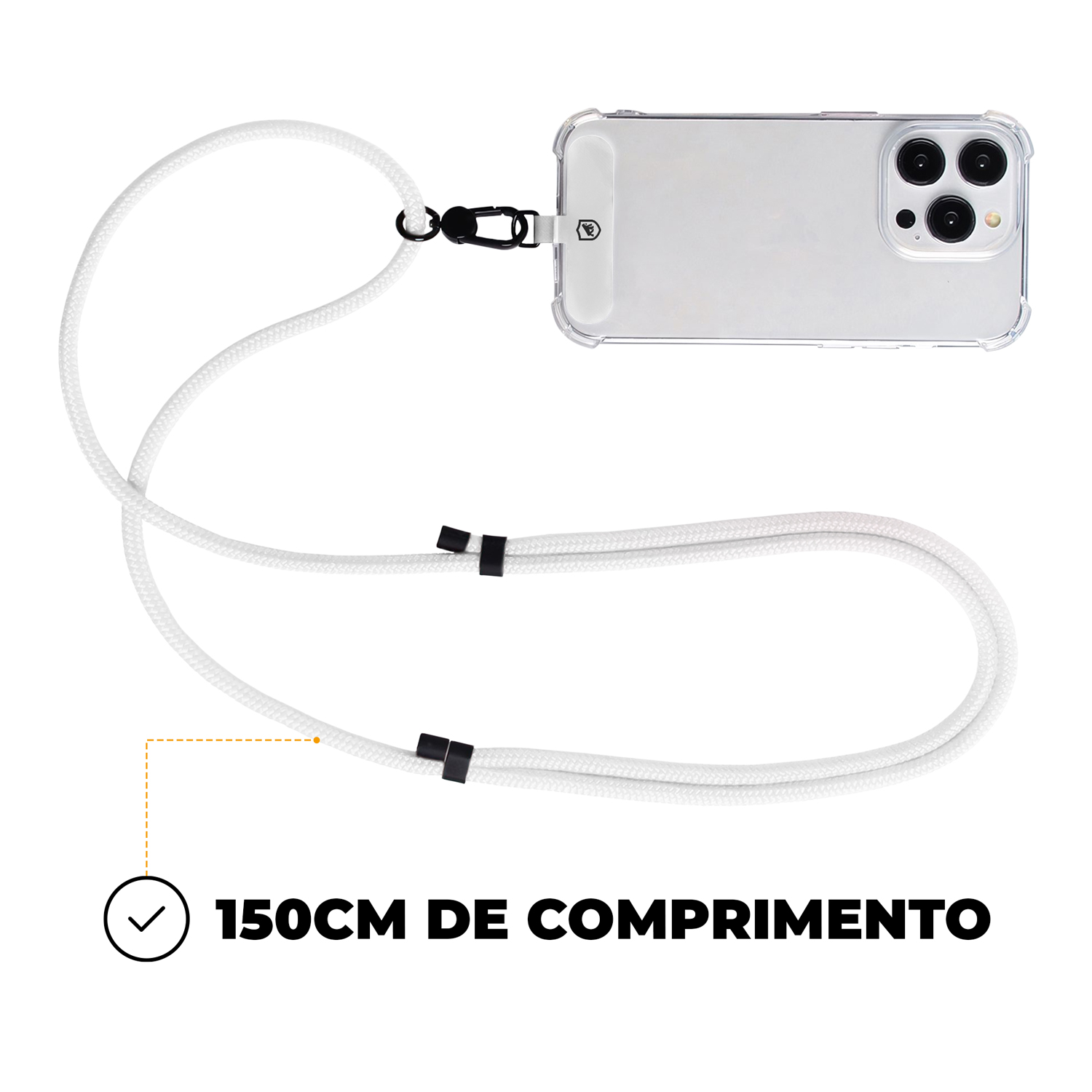 Cordão Phone Strap Armor - Branco - Gshield