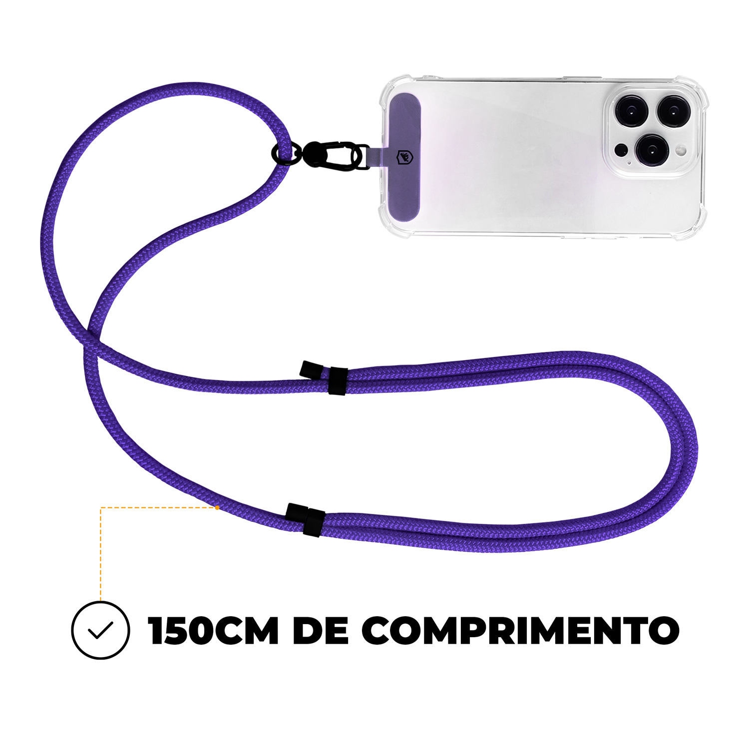 Cordão Phone Strap Armor - Roxo - Gshield