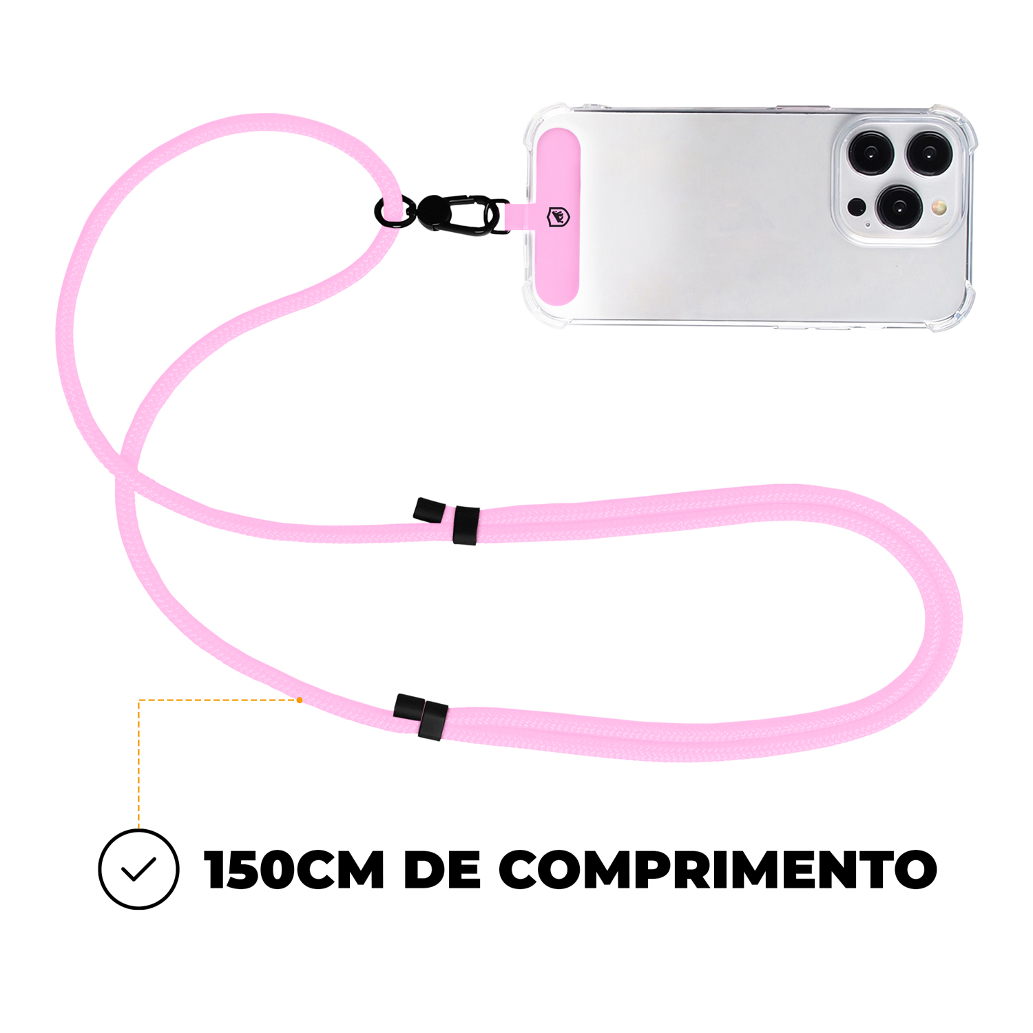 Cordão Phone Strap Armor - Rosa - Gshield