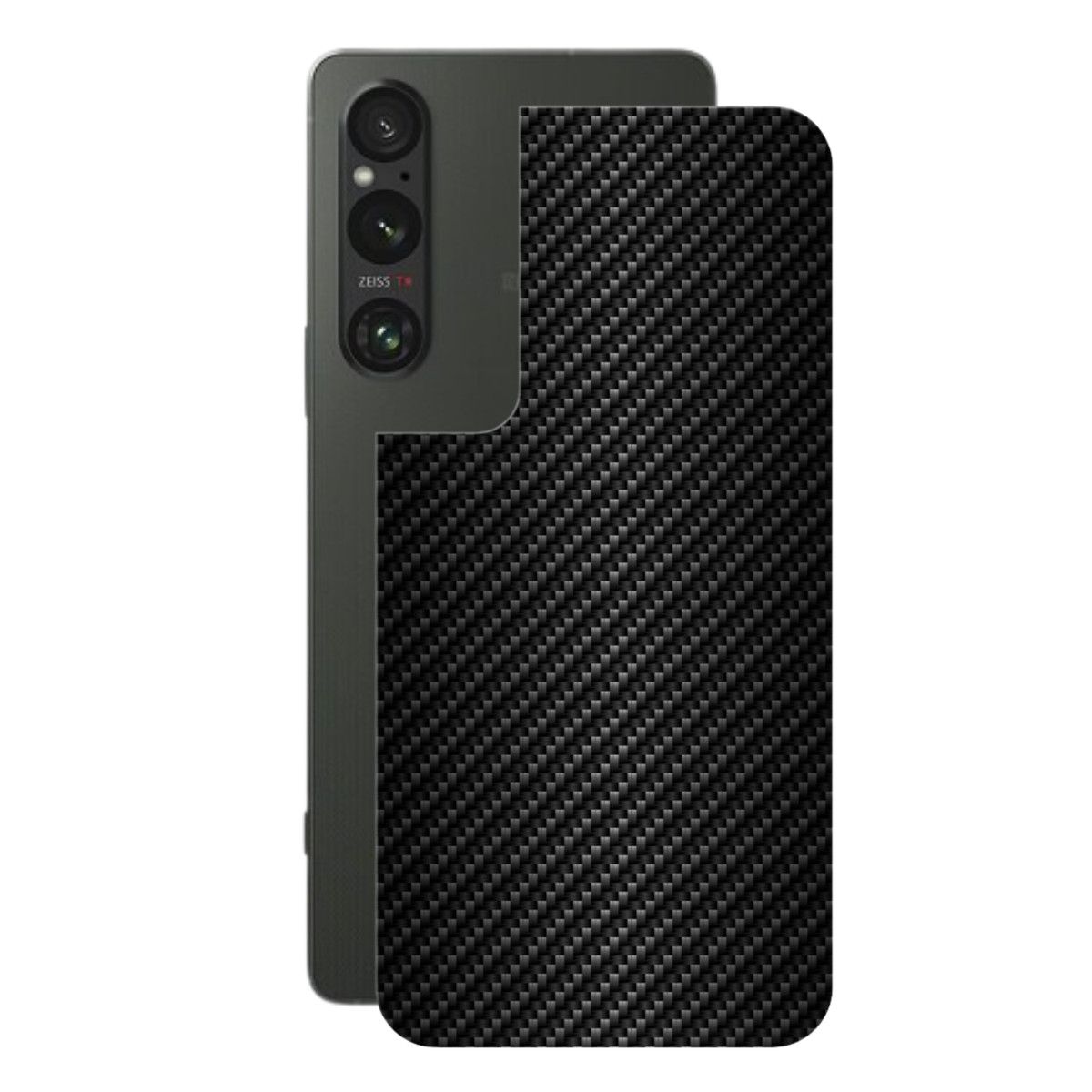Película para Sony Xperia 1 V - Traseira de Fibra de Carbono Preta - Gshield