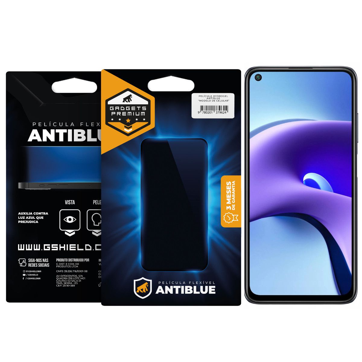 Película para Xiaomi Redmi Note 9T - AntiBlue - Gshield