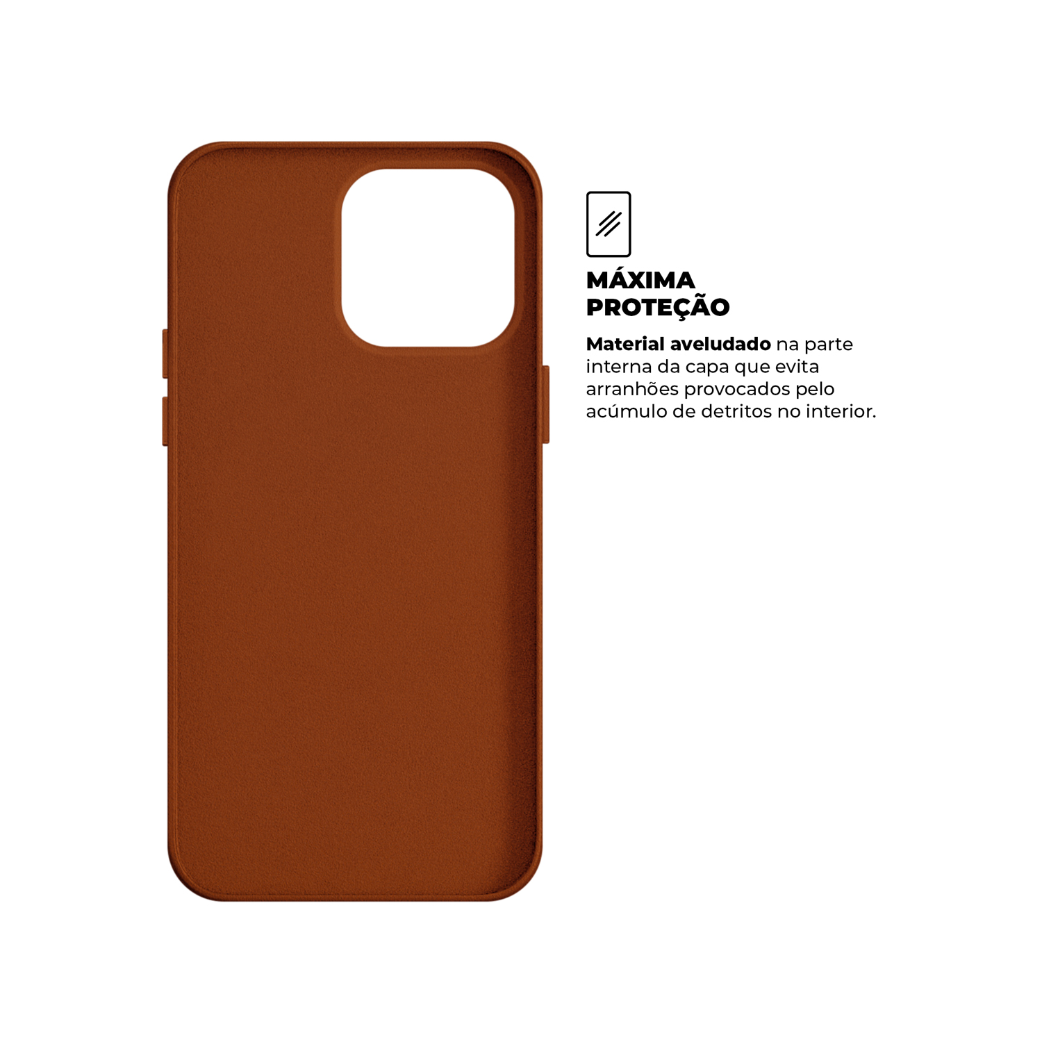 Capa para iPhone 15 Pro - Couro Dual Marrom - Gshield - foto 6