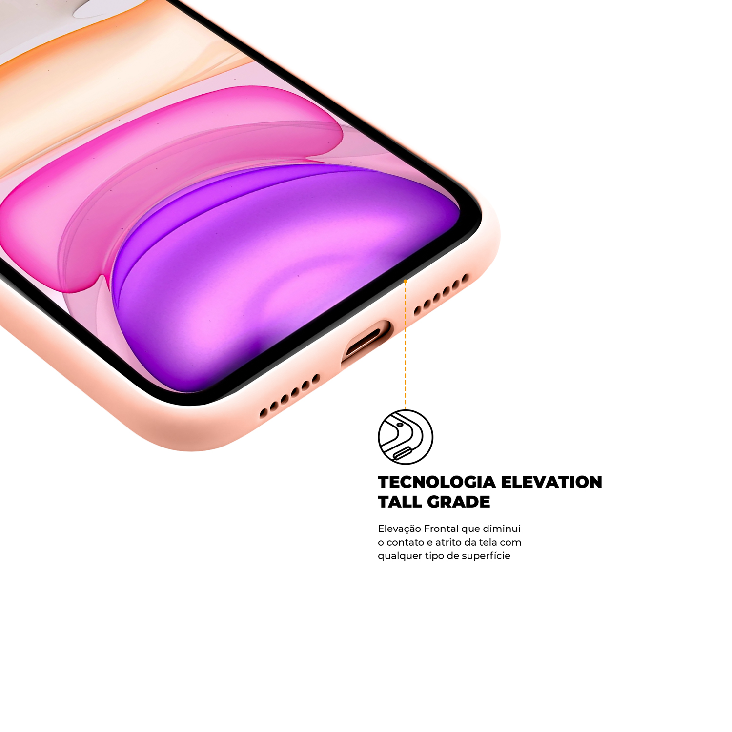 Capa para iPhone 11 - Silicon Premium Rosa - Gshield - foto 4