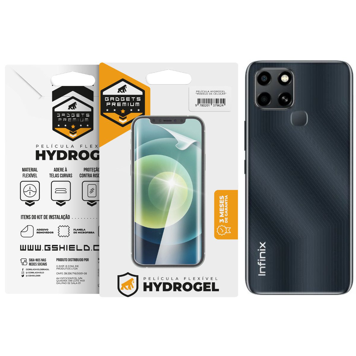 Película para Infinix Smart 6 - Traseira Hydrogel HD - Gshield