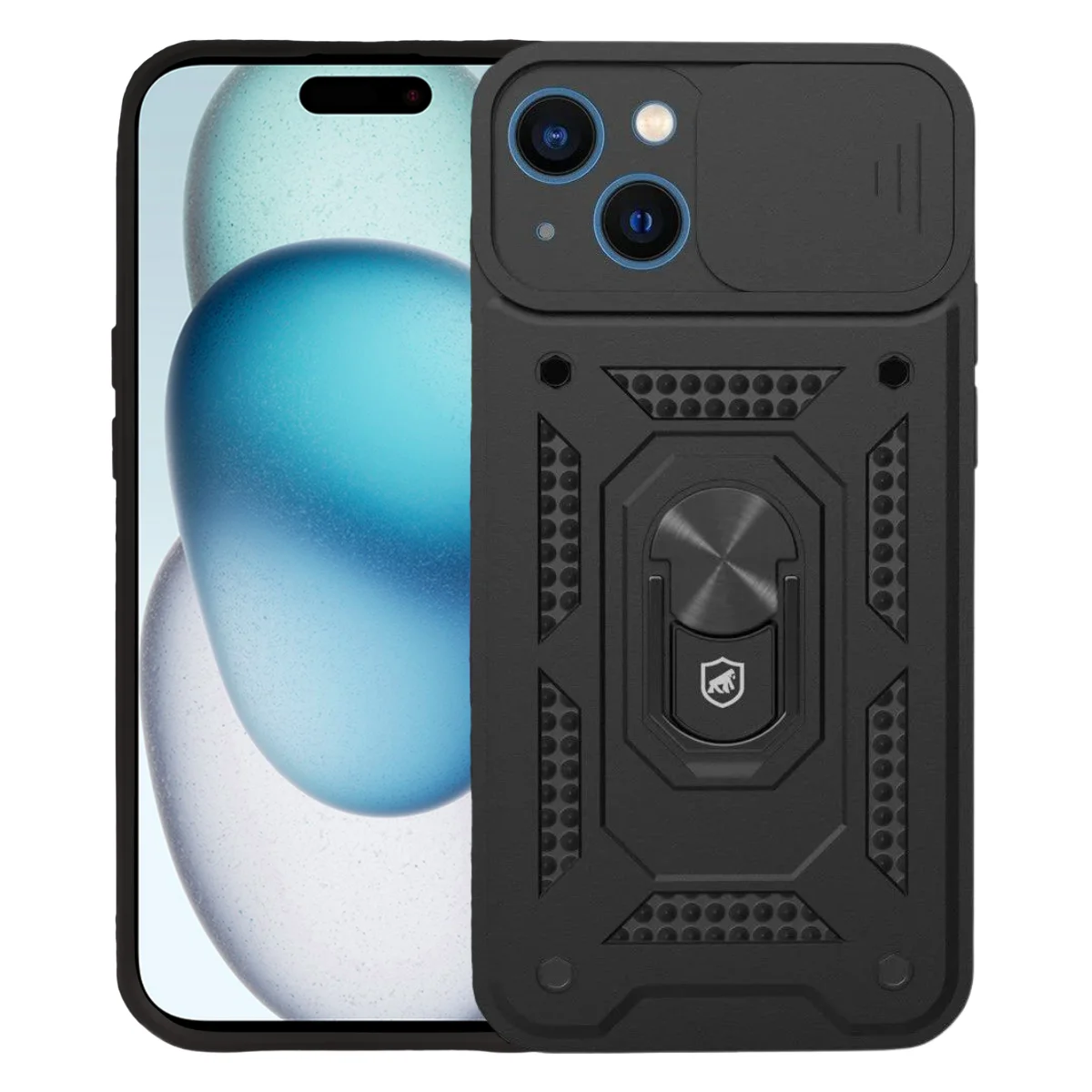 Kit Capa Dinamic Cam Protection e Pelicula Ultra Glass Preta para iPhone 15 Plus - Gshield
