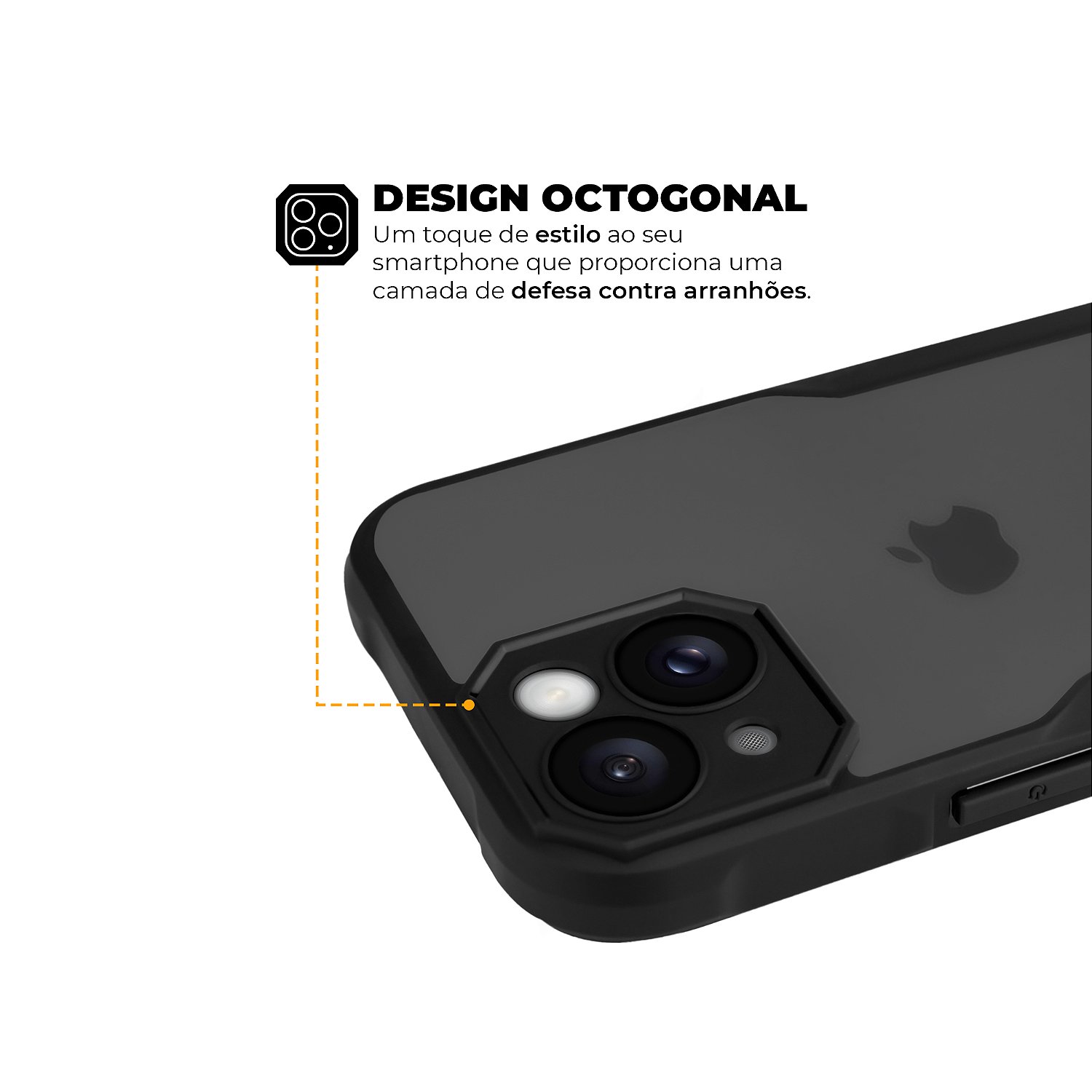 Kit Capa Dual Shock Sense e Pelicula Defender Pro Privacidade para iPhone 15 - Gshield - foto 7