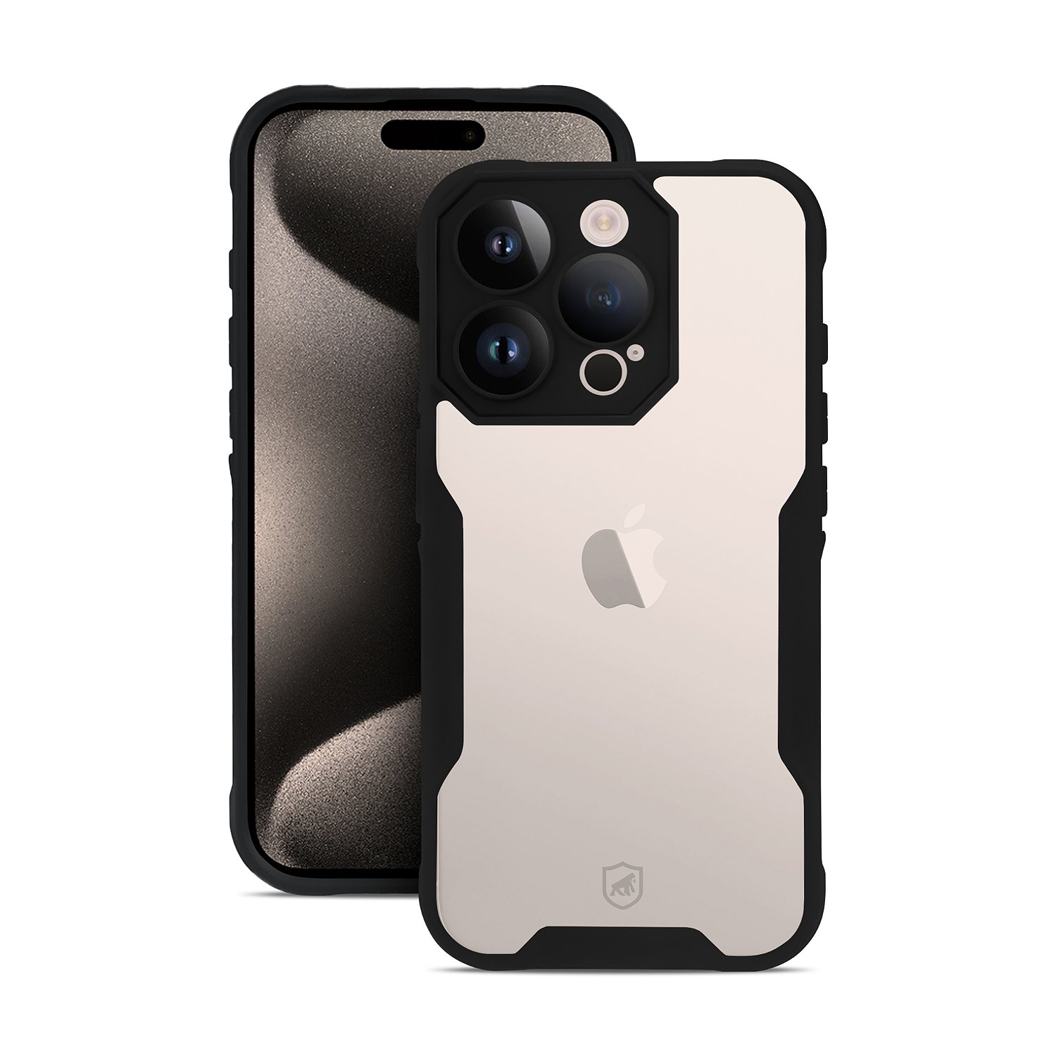 Kit Capa Dual Shock Sense e Pelicula Defender Pro Privacidade para iPhone 15 Pro Max - Gshield