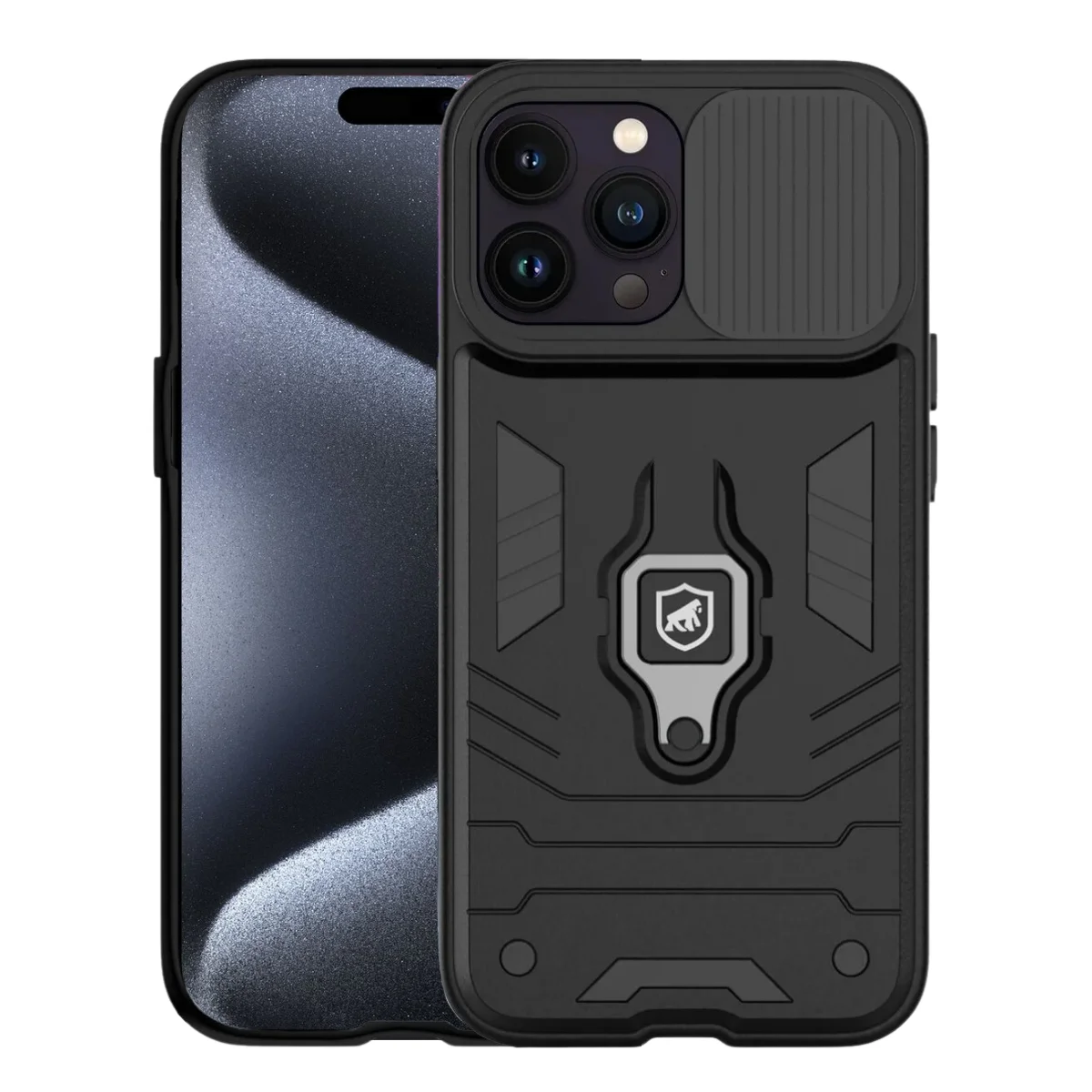 Kit Capa Defender e Película Defender Pro Privacidade para iPhone 15 Pro - Gshield
