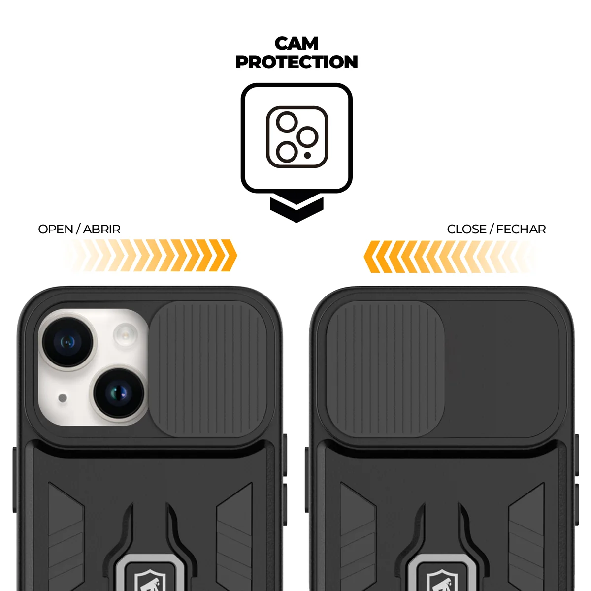 Kit Capa Defender e Película Defender Pro Privacidade para iPhone 15 Pro Max - Gshield