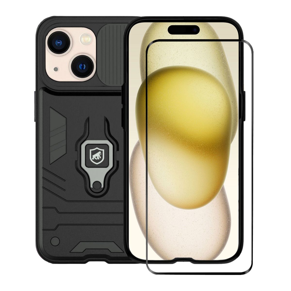 Kit Capa Defender e Pelicula Ultra Glass para iPhone 15 - Gshield