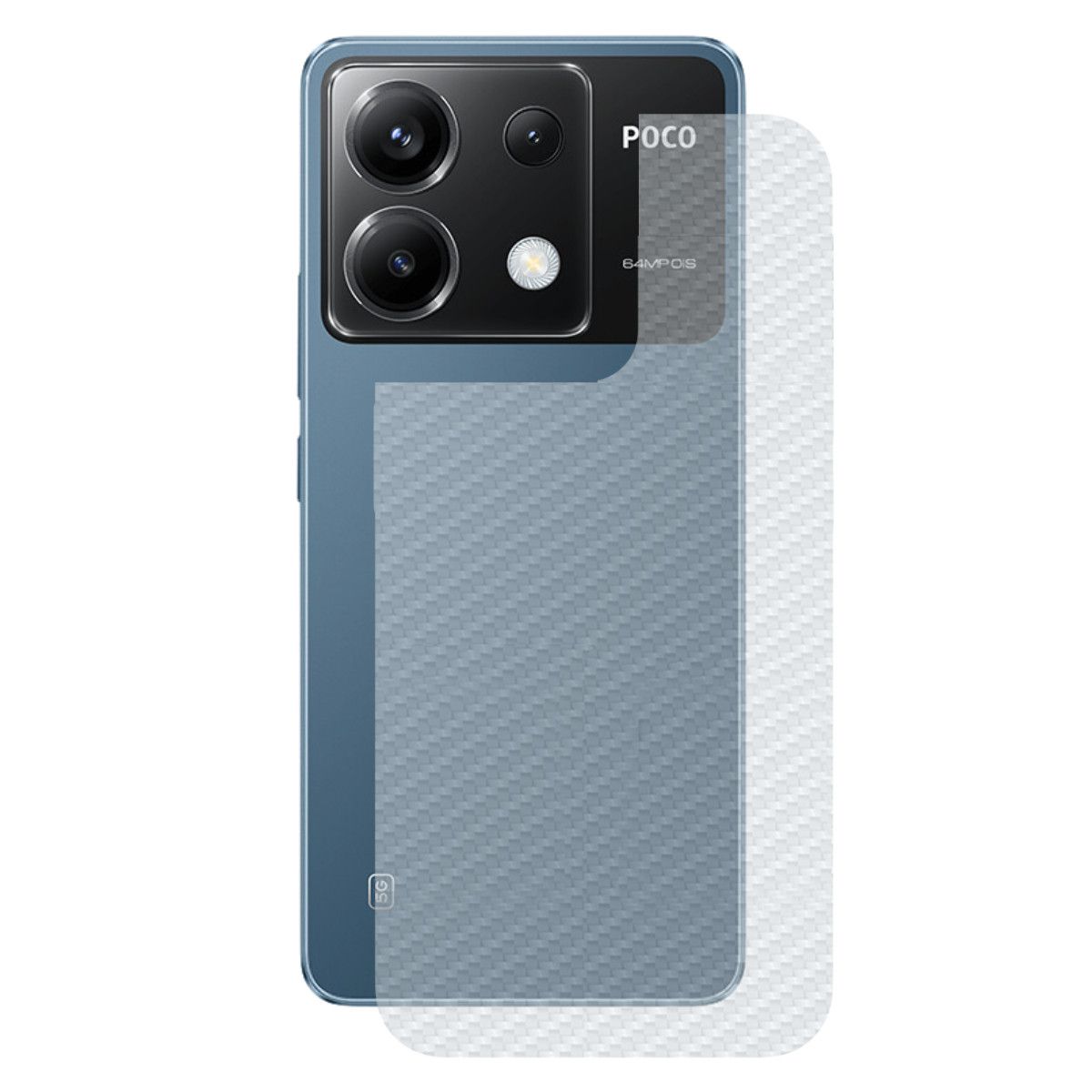 Película para Xiaomi Poco X6 5G - Traseira de Fibra de Carbono - Gshield