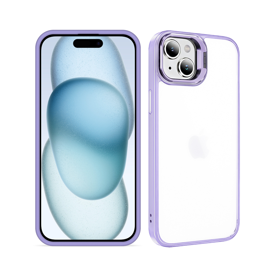 Kit Capa Gravity Lilás  e Pelicula Defender Pro Privacidade para iPhone 15 - Gshield - foto 3