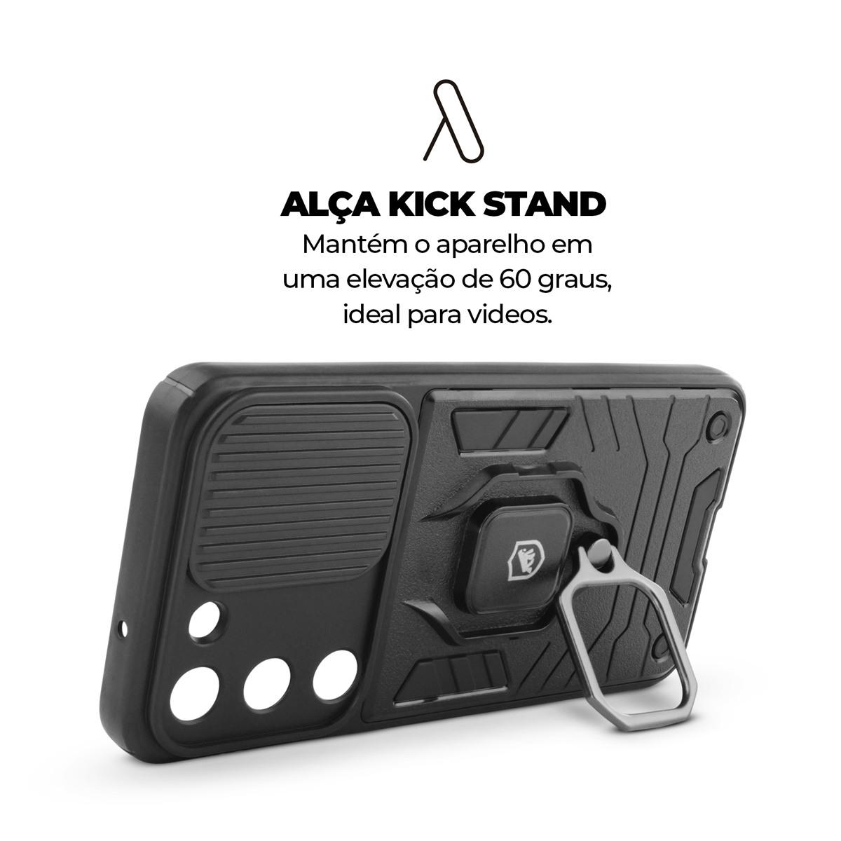 Kit Capa Defender e Película Dual Glass para Samsung Galaxy S23 Plus - Gshield