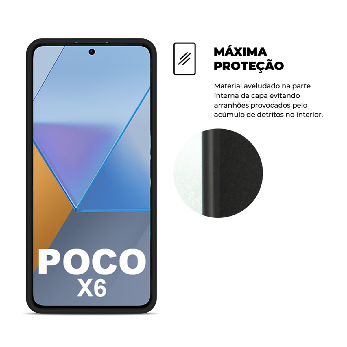 Capa para Xiaomi POCO X6 5G - Silicon Veloz - Gshield