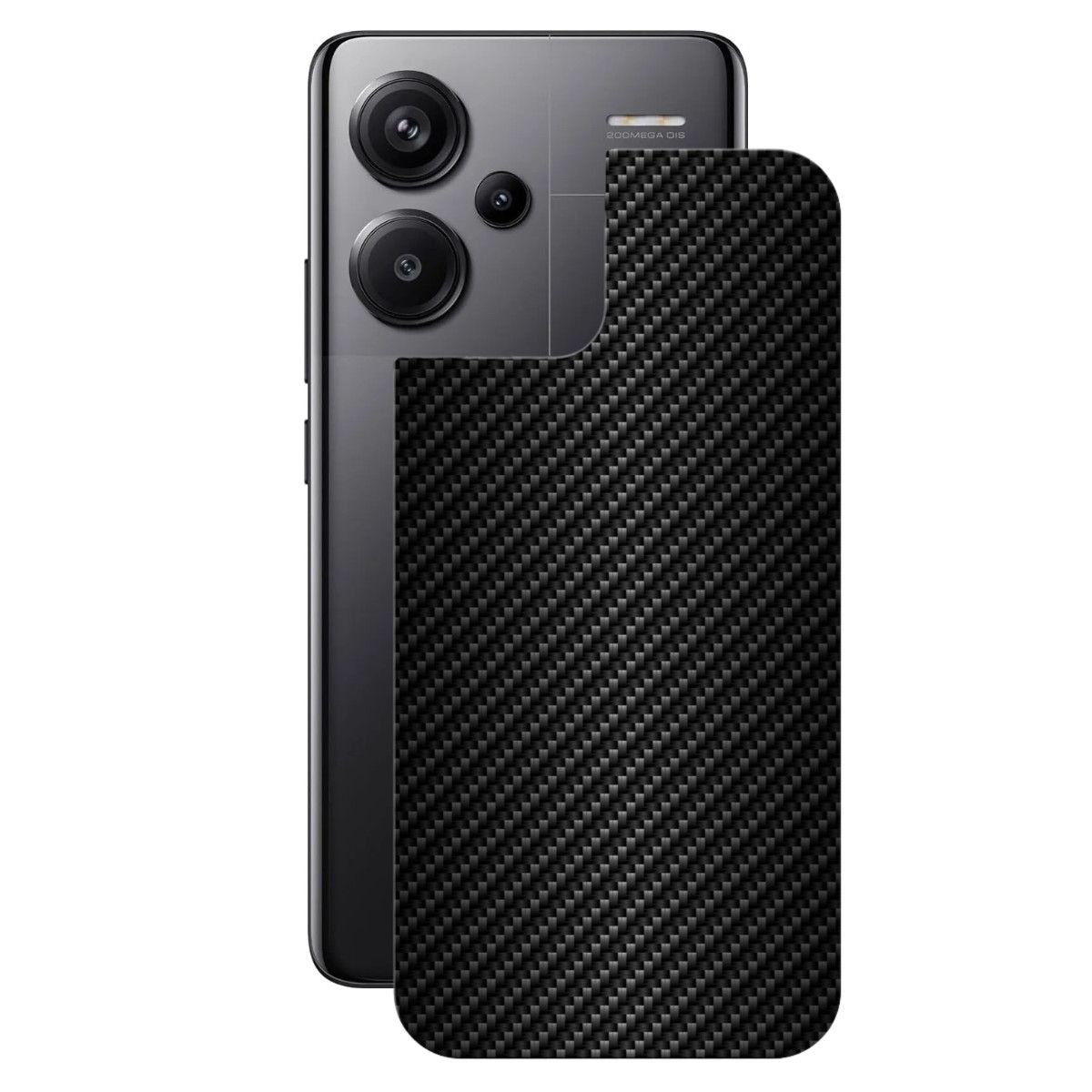 Película para Xiaomi Redmi Note 13 Pro Plus 5G - Traseira de Fibra de Carbono Preta - Gshield