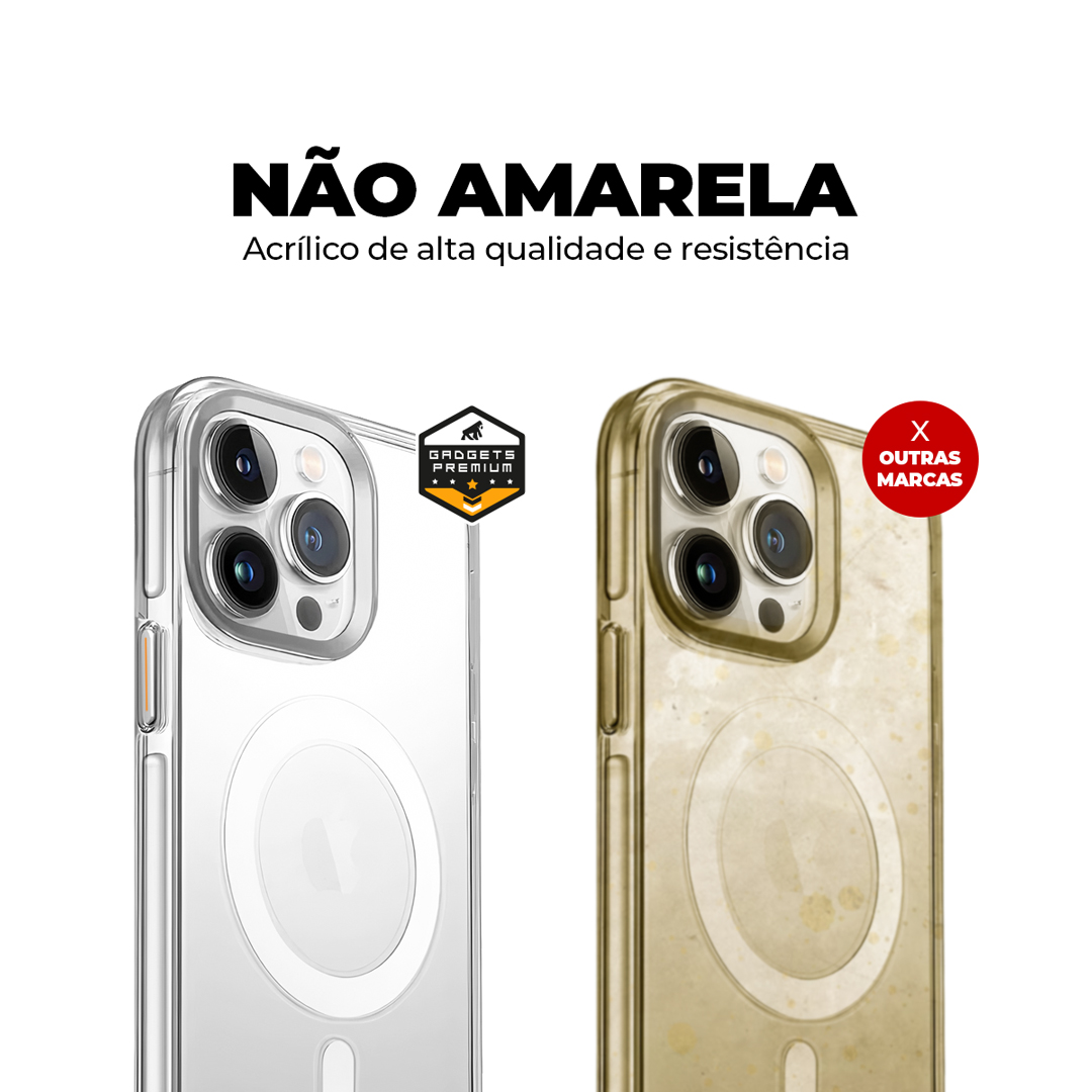 Kit Capa MagSafe Crystal Armor e Pelicula Defender Pro Privacidade para iPhone 15 Pro - Gshield