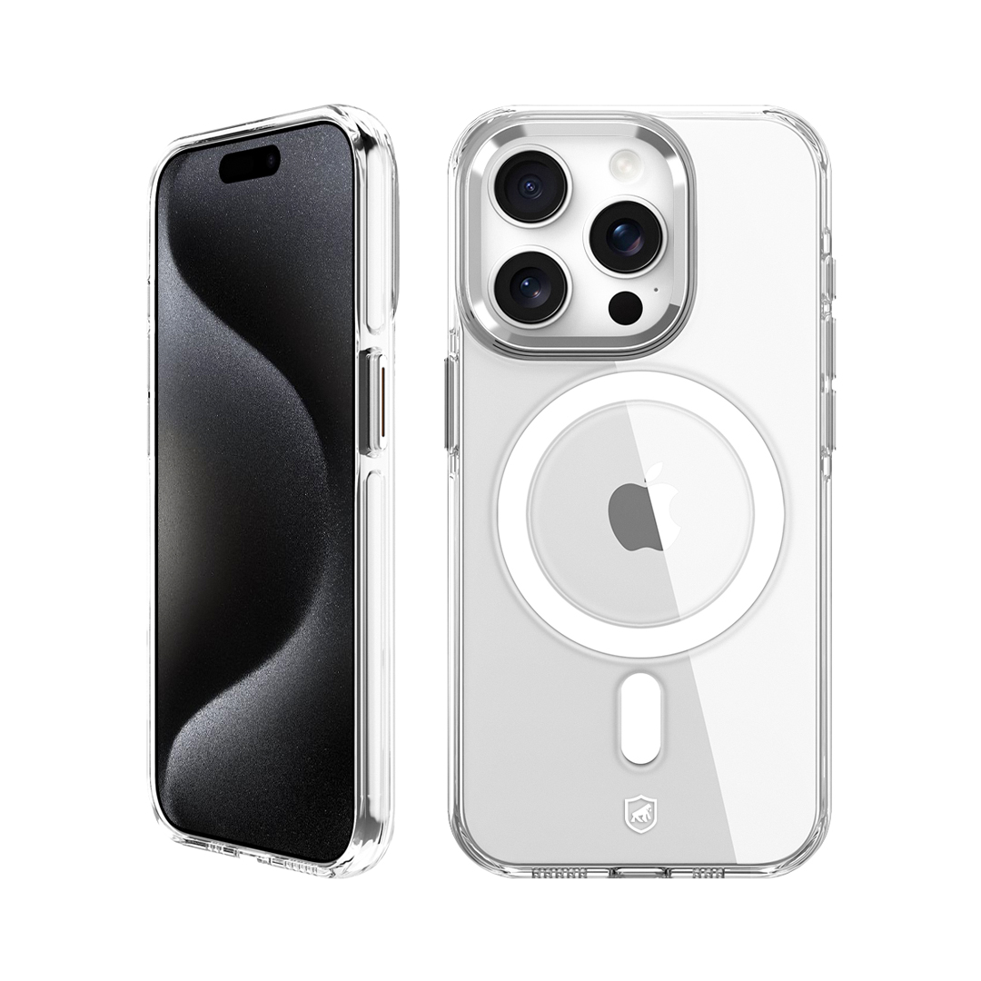 Kit Capa MagSafe Crystal Armor e Pelicula Defender Pro Privacidade para iPhone 15 Pro - Gshield