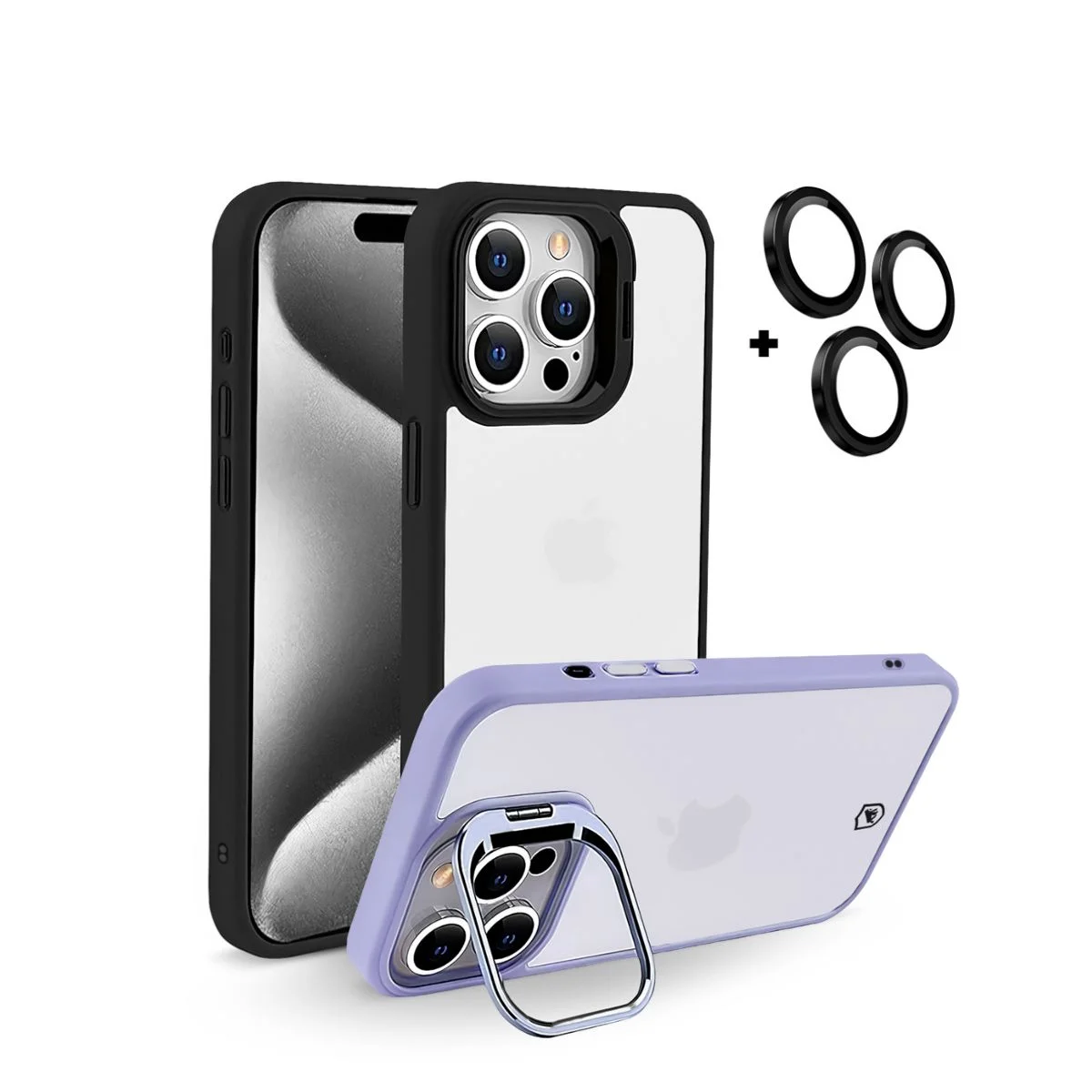 Capa para iPhone - Gravity Lilás / Preta - Gshield