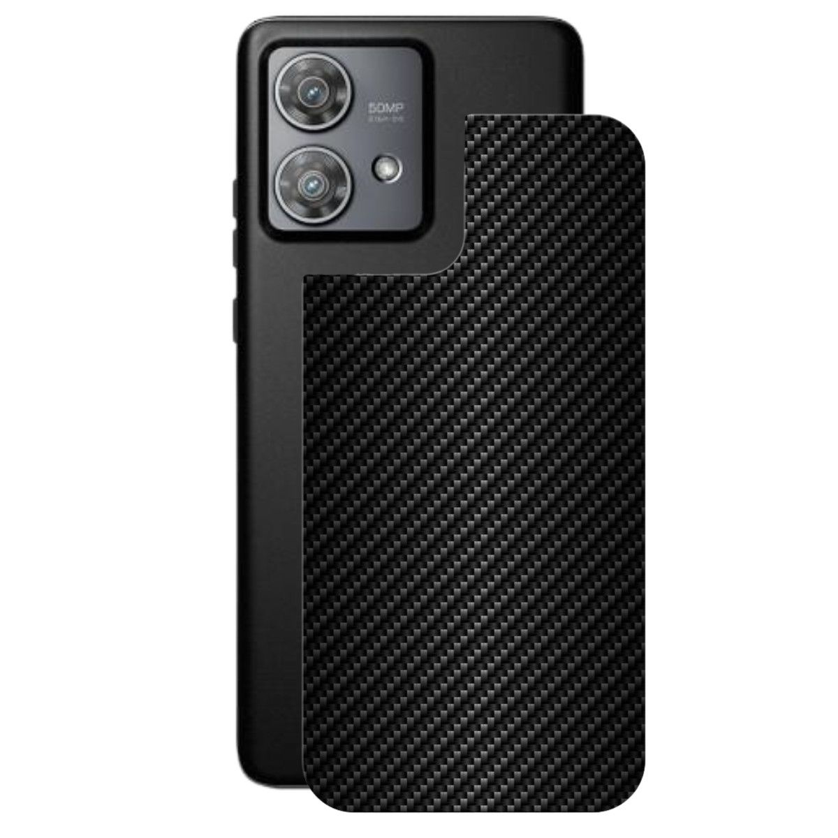 Película para Motorola Edge 40 Neo 5G - Traseira de Fibra de Carbono Preta - Gshield