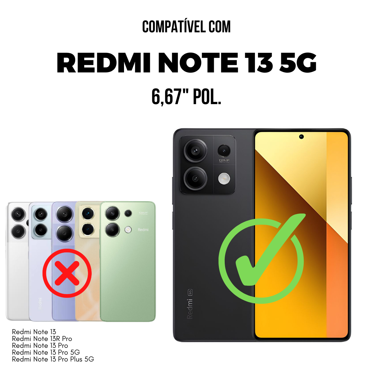 Película para Xiaomi Redmi Note 13 5G - Hydrogel Gamer Fosca - Gshield