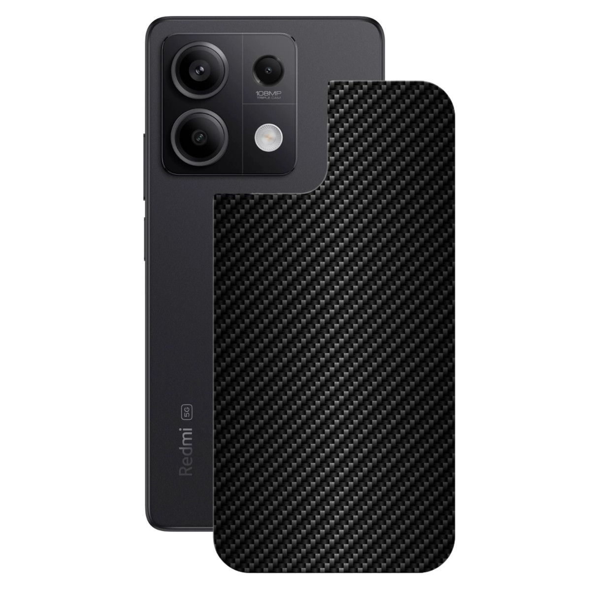 Película para Xiaomi Redmi Note 13 5G - Traseira de Fibra de Carbono Preta - Gshield