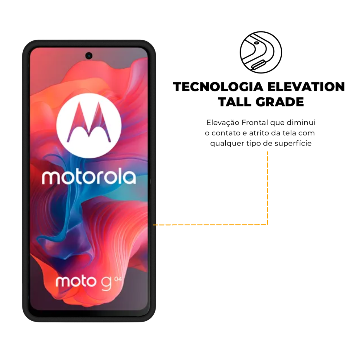 Capa para Motorola Moto G04 - Silicon Veloz - Gshield