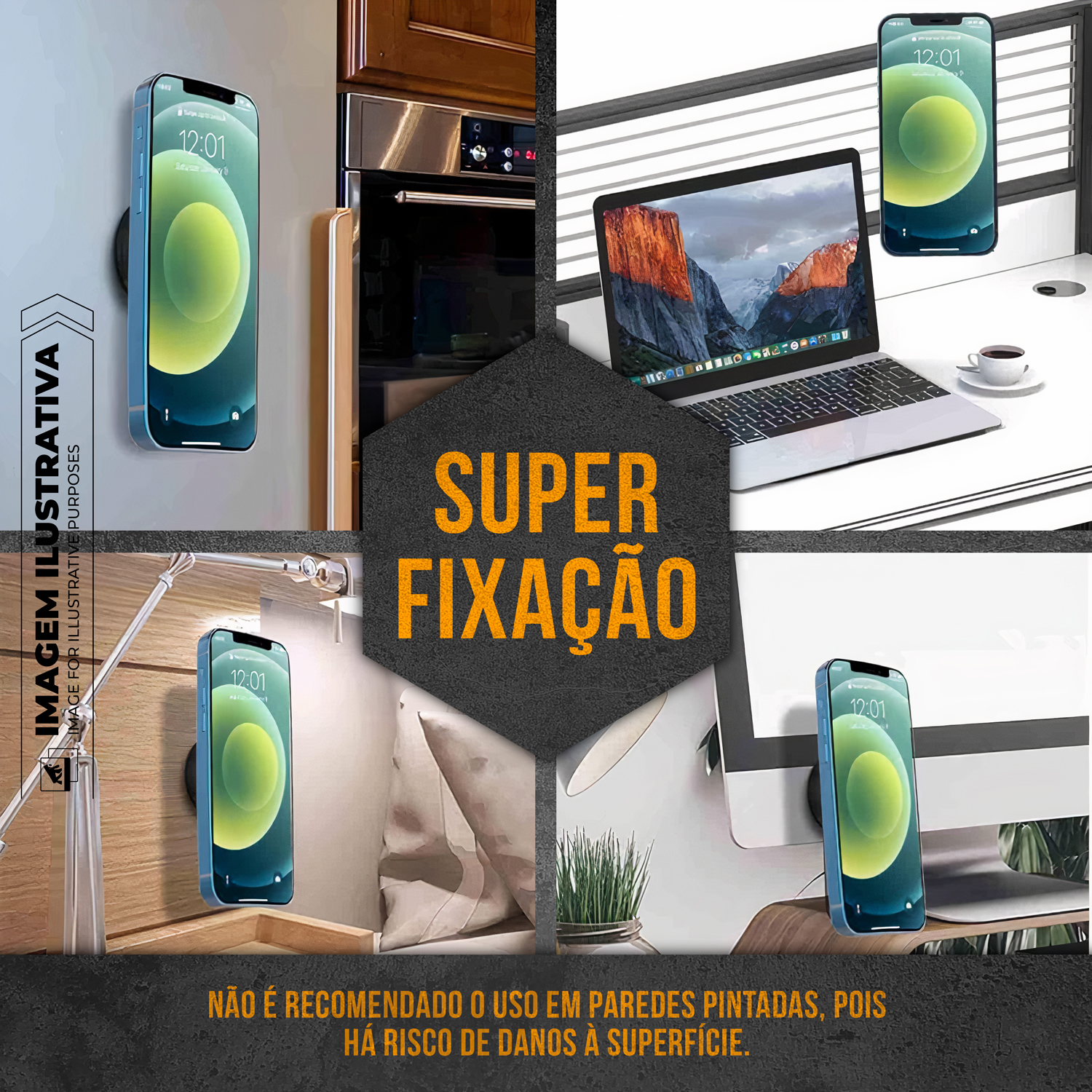 Anel de Parede Magnético MagSafe - Compatível com capas Magsafe - Victus - Gshield - foto 5