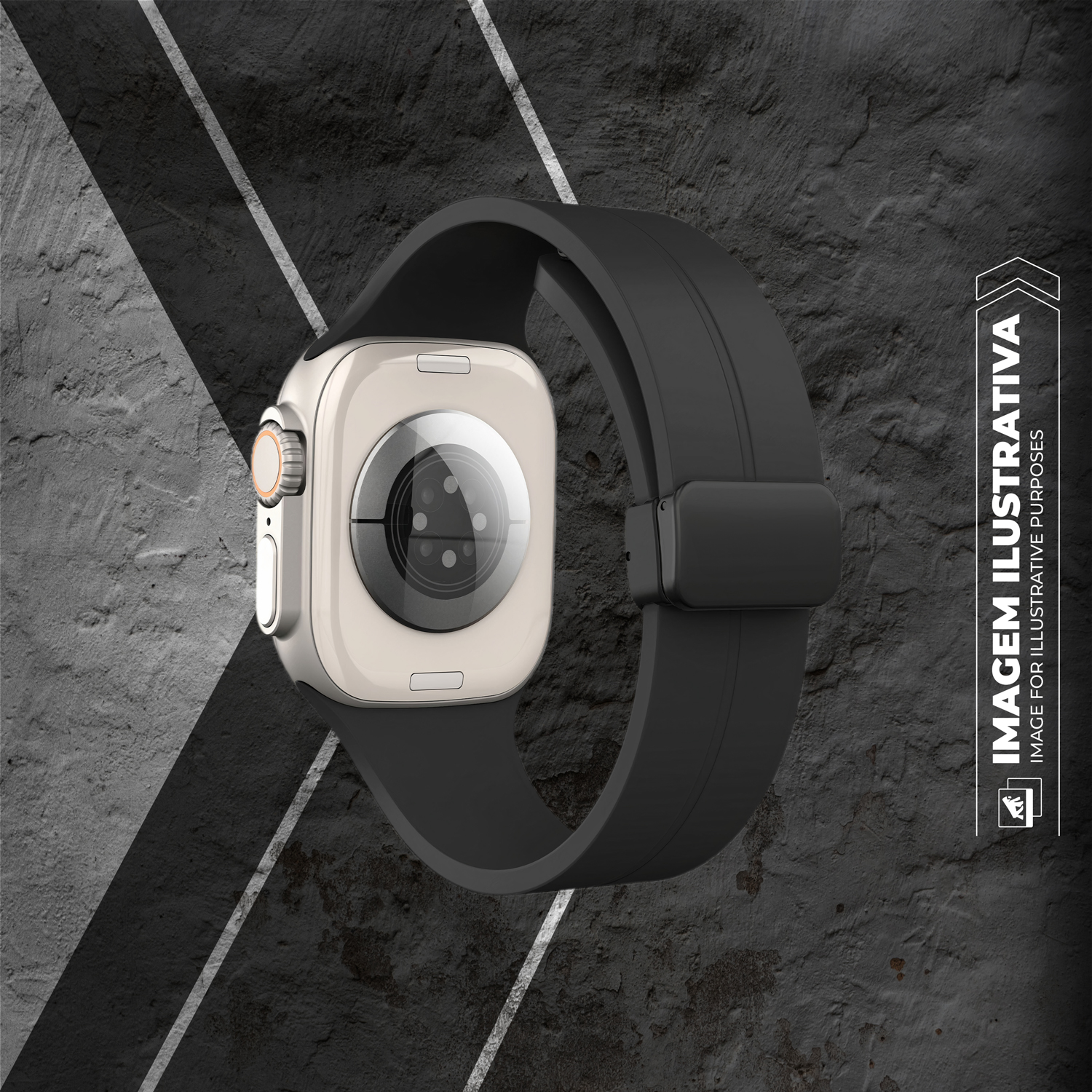Pulseira Para Apple Watch 42 / 44 / 45 /49MM Armorproof - Preta - Gshield