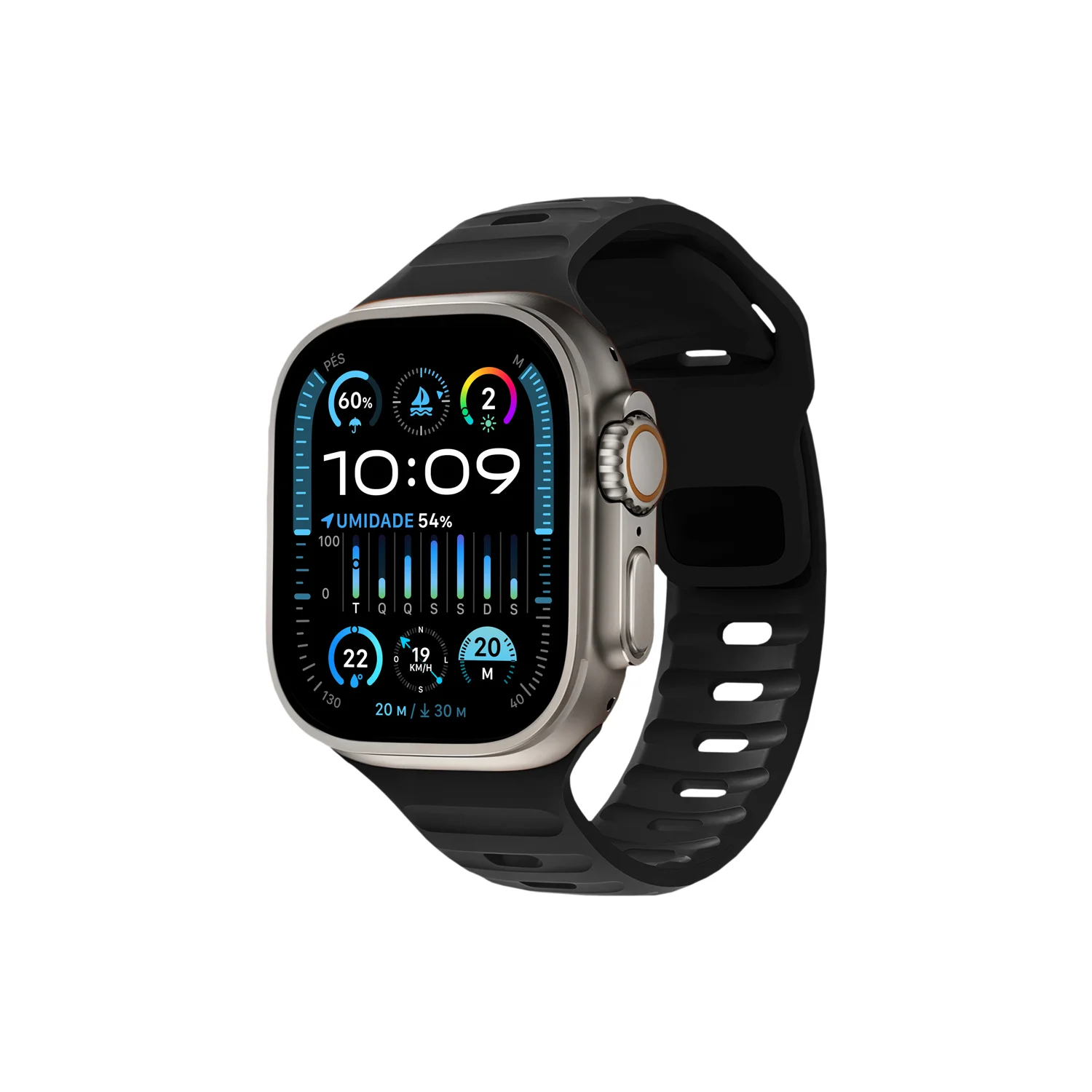 Pulseira Para Apple Watch 38 / 40 / 41MM Victus - Preta - Gshield