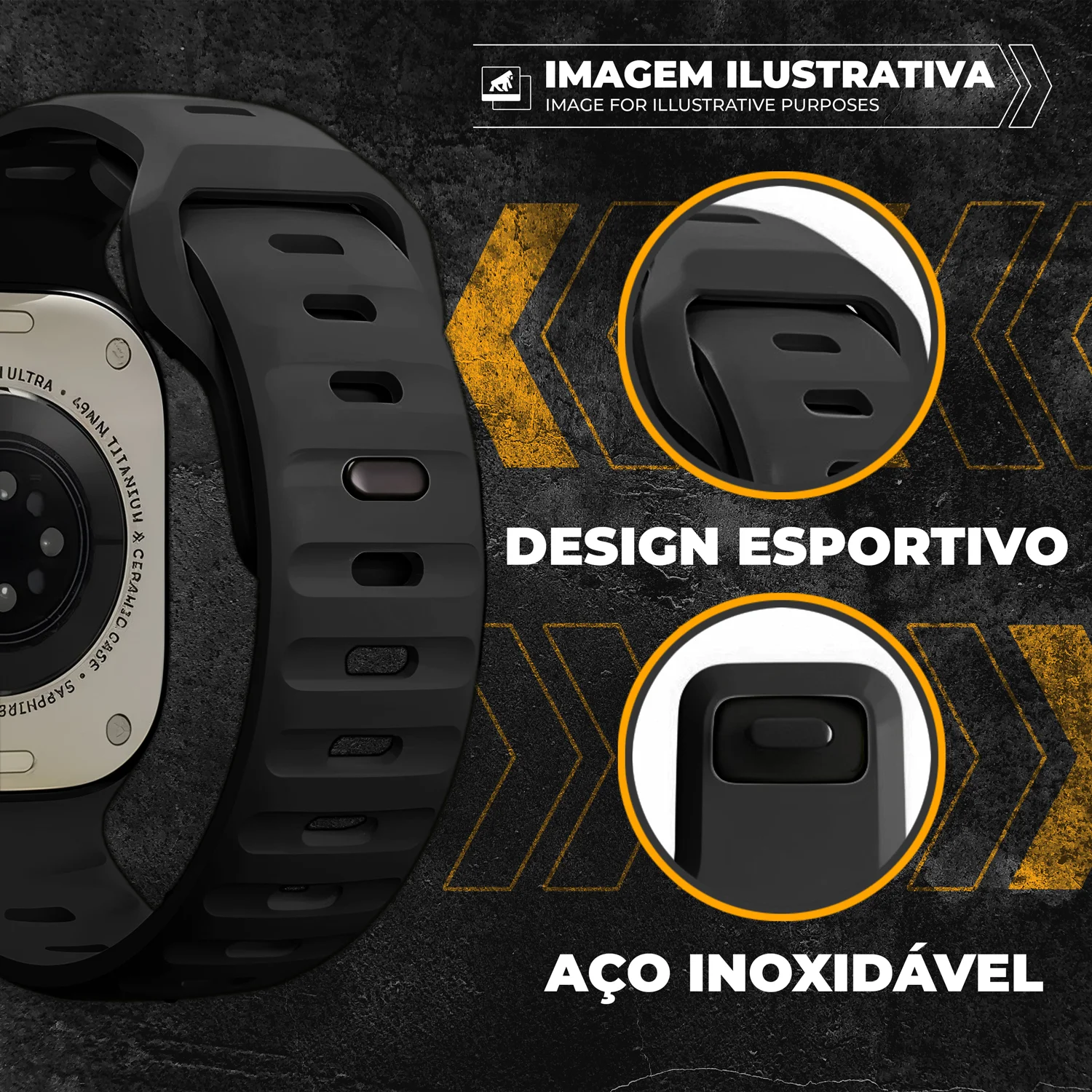 Pulseira Para Apple Watch 38 / 40 / 41MM Victus - Preta - Gshield