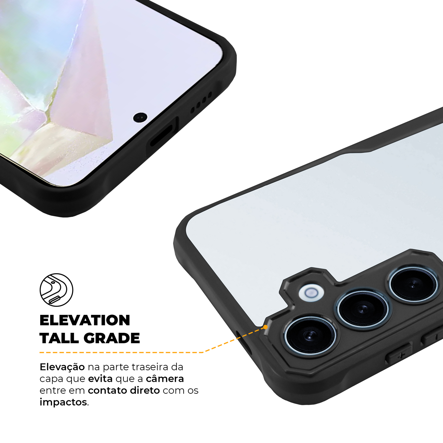 Capa para Samsung Galaxy A35 5G - Dual Shock Sense Preta - Gshield