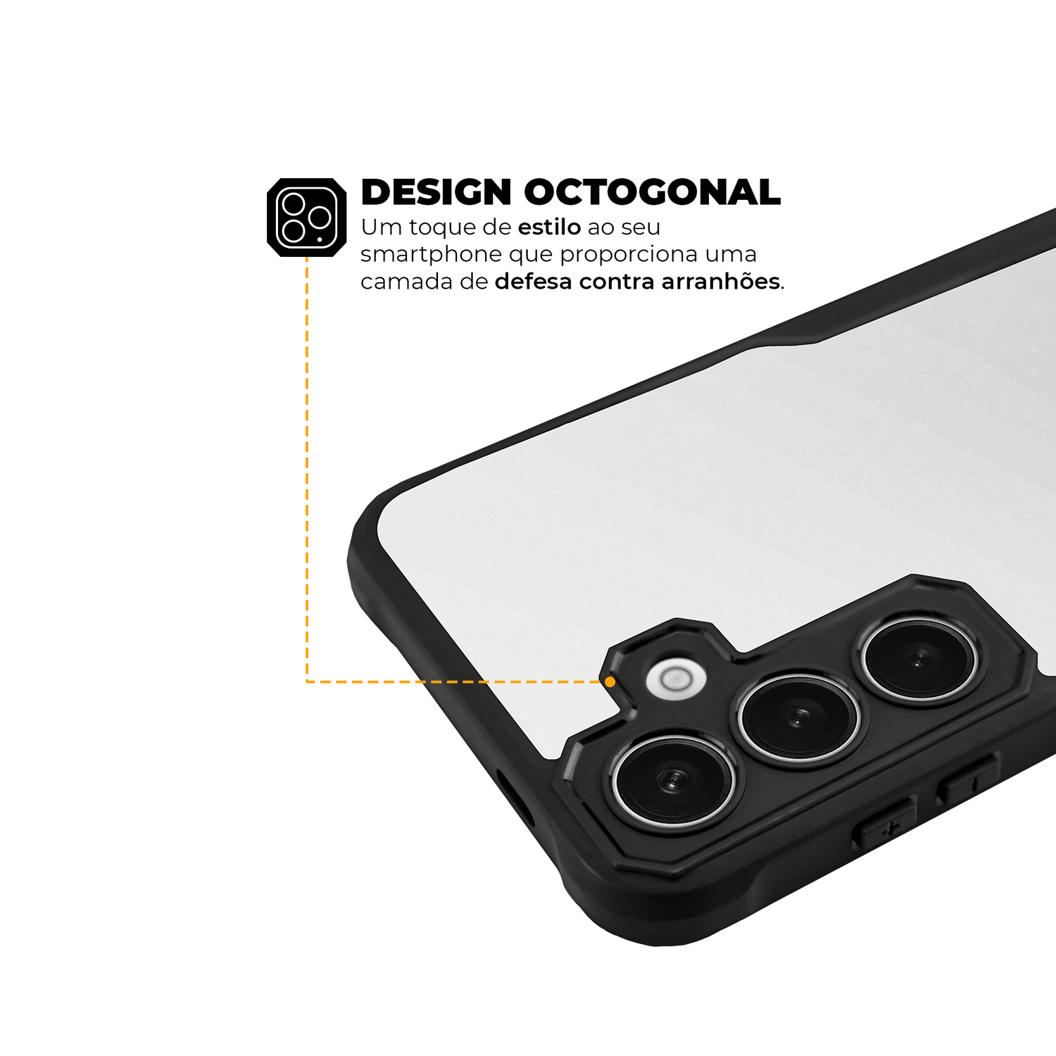 Capa para Samsung Galaxy A55 5G - Dual Shock Sense Preta - Gshield