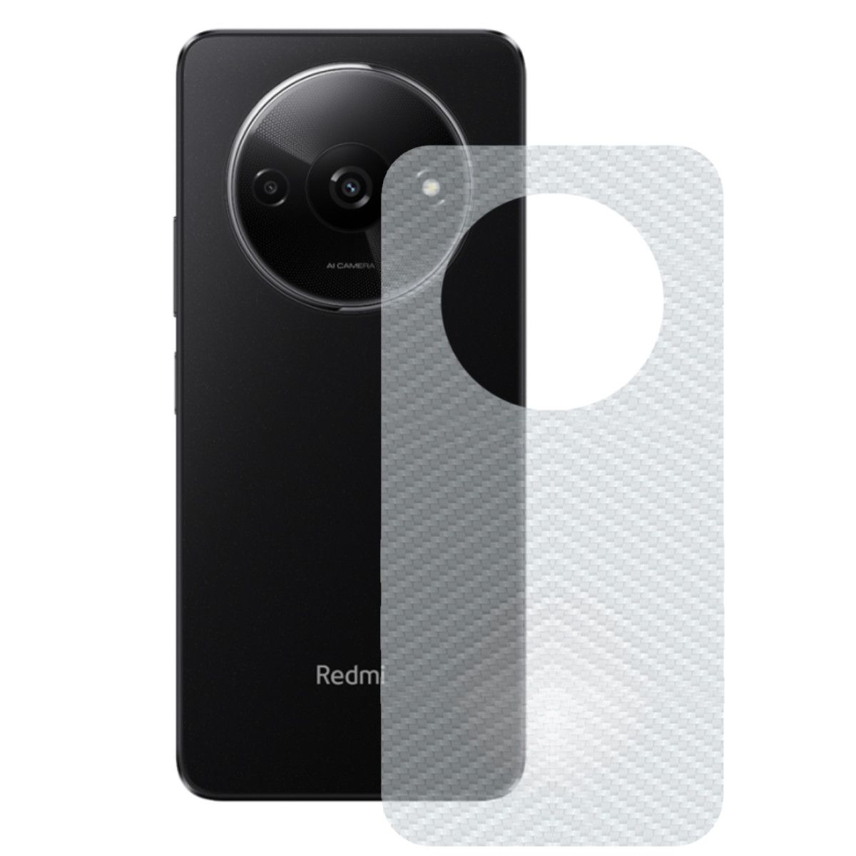 Película para Xiaomi Redmi A3 - Traseira de Fibra de Carbono - Gshield
