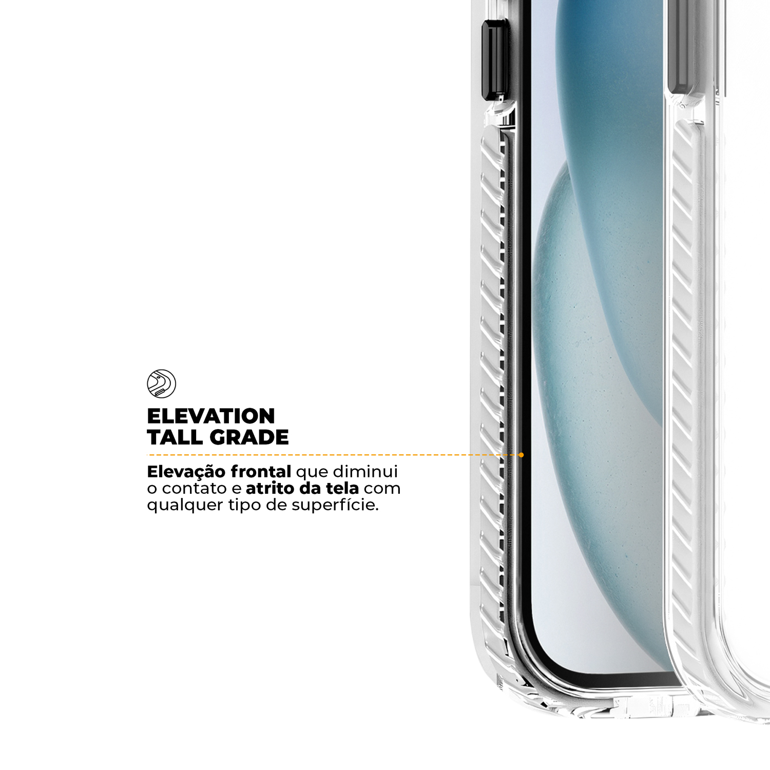 Kit Capa Urus Branca e Pelicula Defender Pro Privacidade para iPhone 15 - Gshield