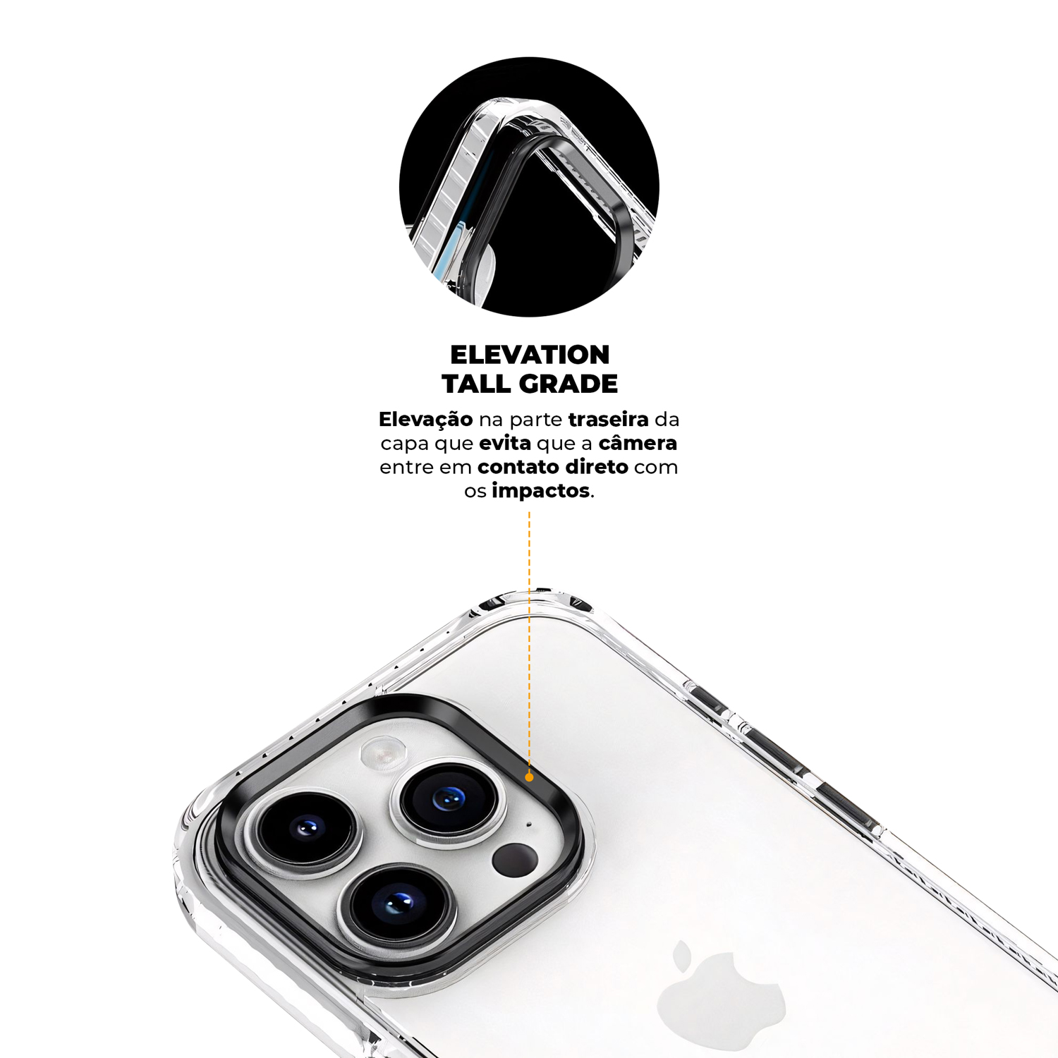 Kit Capa Urus Branca e Pelicula Defender Pro Privacidade para iPhone 15 Pro Max - Gshield