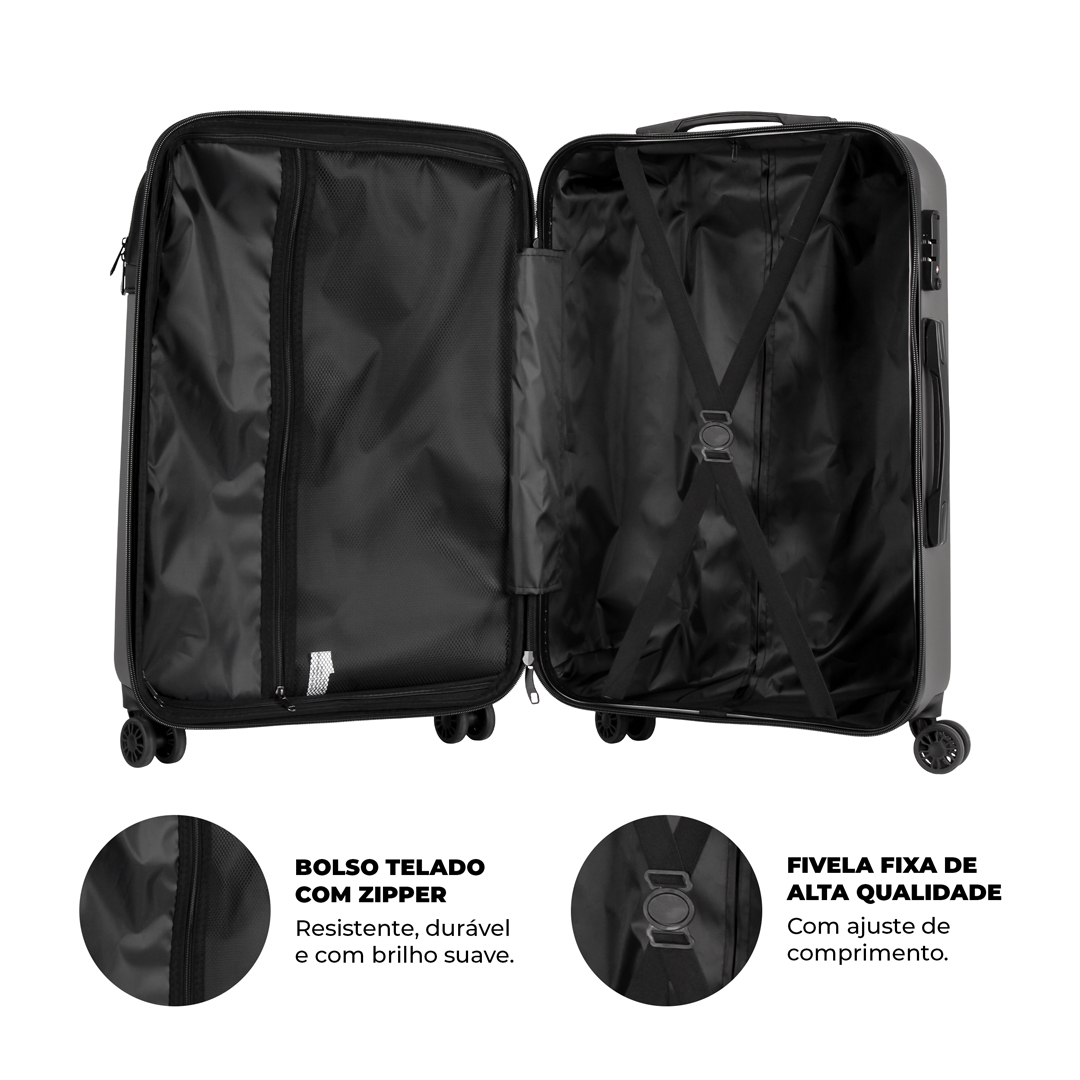 Kit Rastreador Chaveiro iTag + Mala de Viagem Armor com Rodas 360° para Despachar - Gshield - foto 8