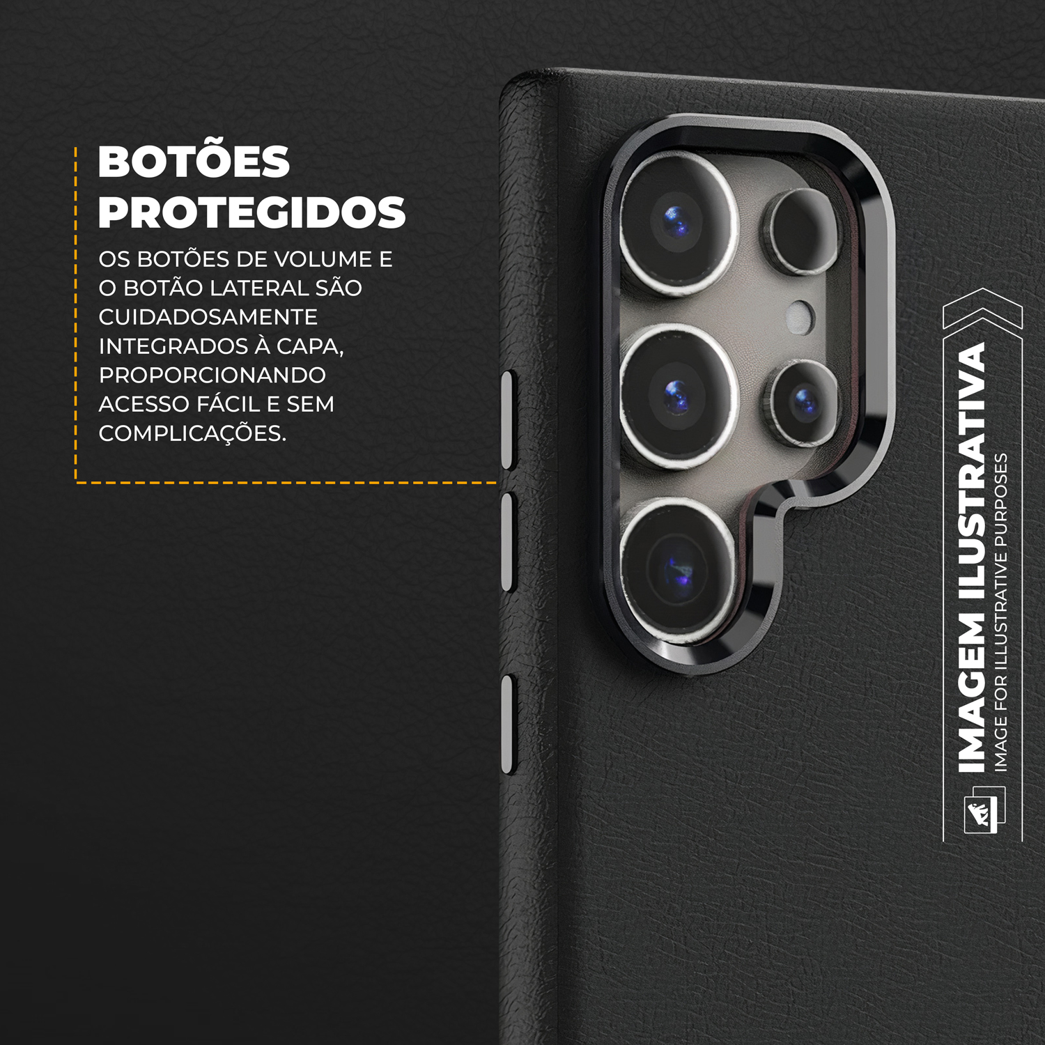 Capa para Samsung Galaxy S24 Ultra - Couro Dual Magsafe - Preta - Gshield