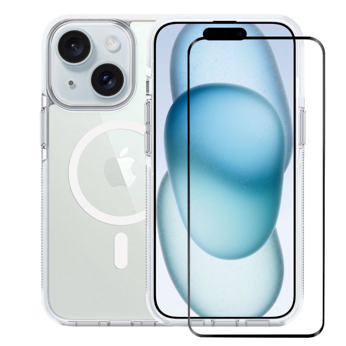 Kit Capa Anti-Slip Magsafe e Pelicula Ultra Glass para iPhone 15 - Gshield