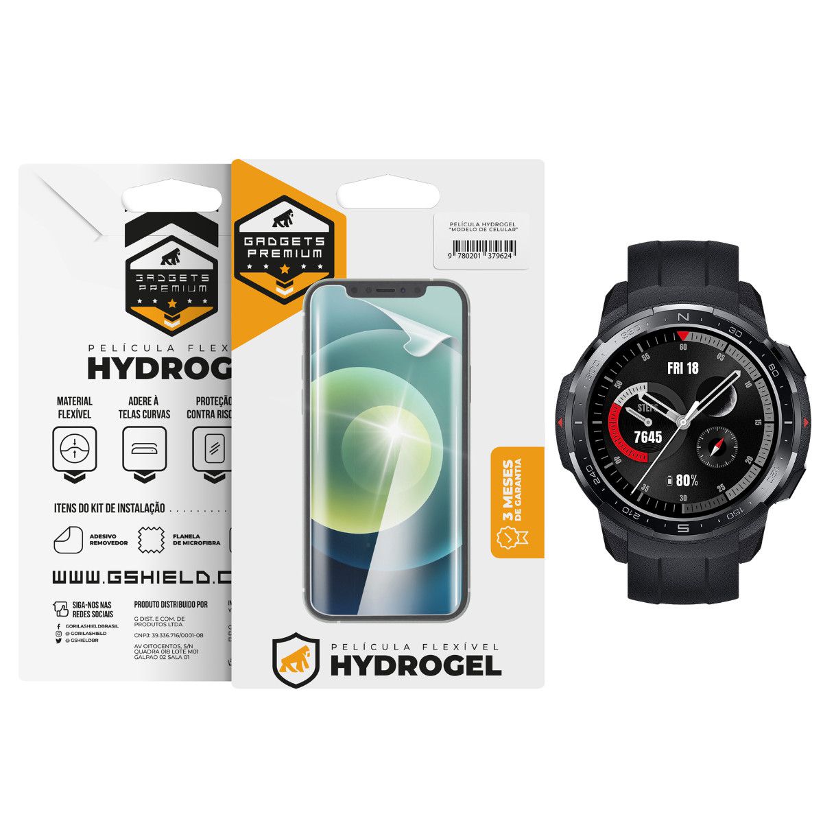 Película para Honor Watch GS Pro - Hydrogel HD 6 Unidades - Gshield