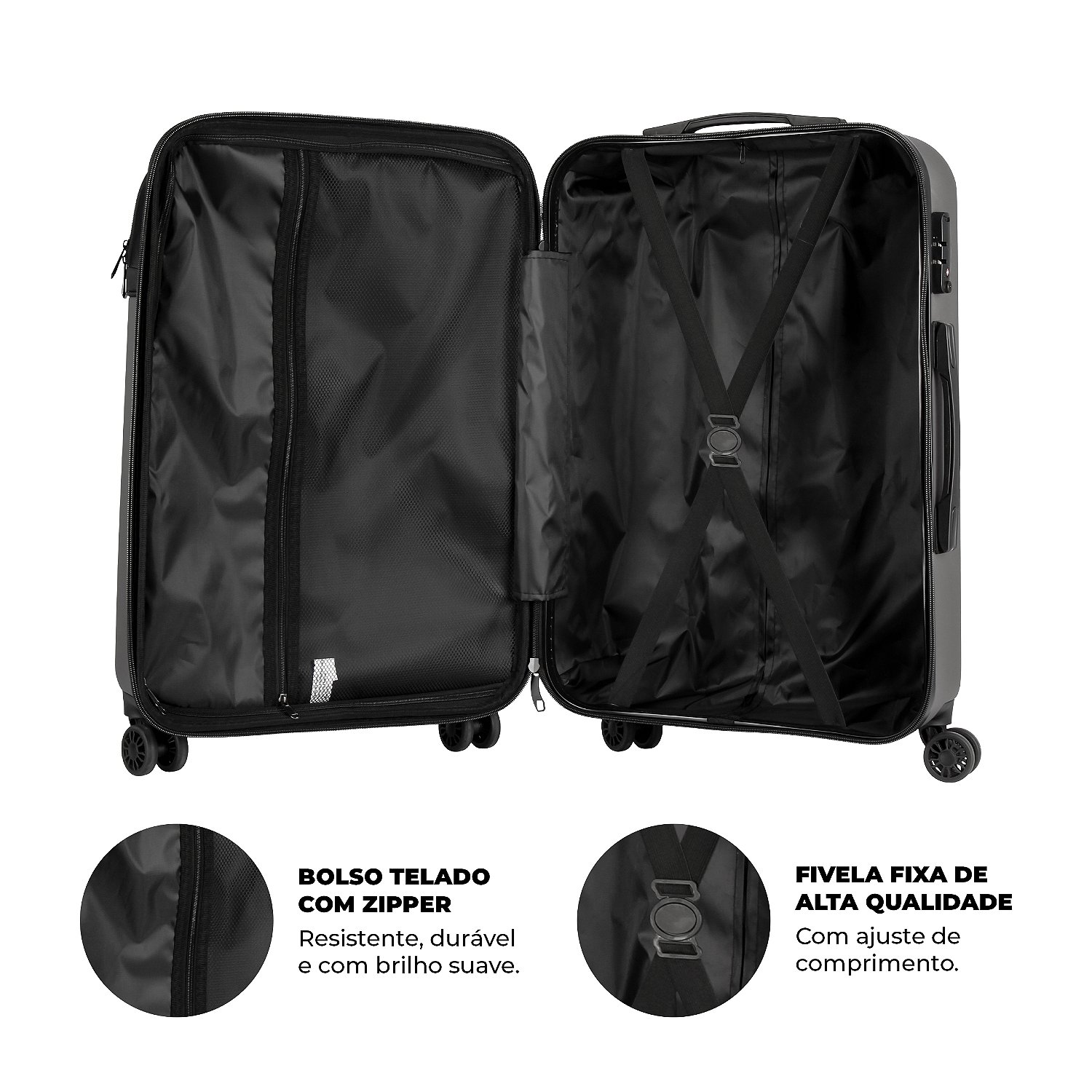 Kit Malas para Viagem Armor - Bagagem de Mão e para Despachar - Gshield - foto 4