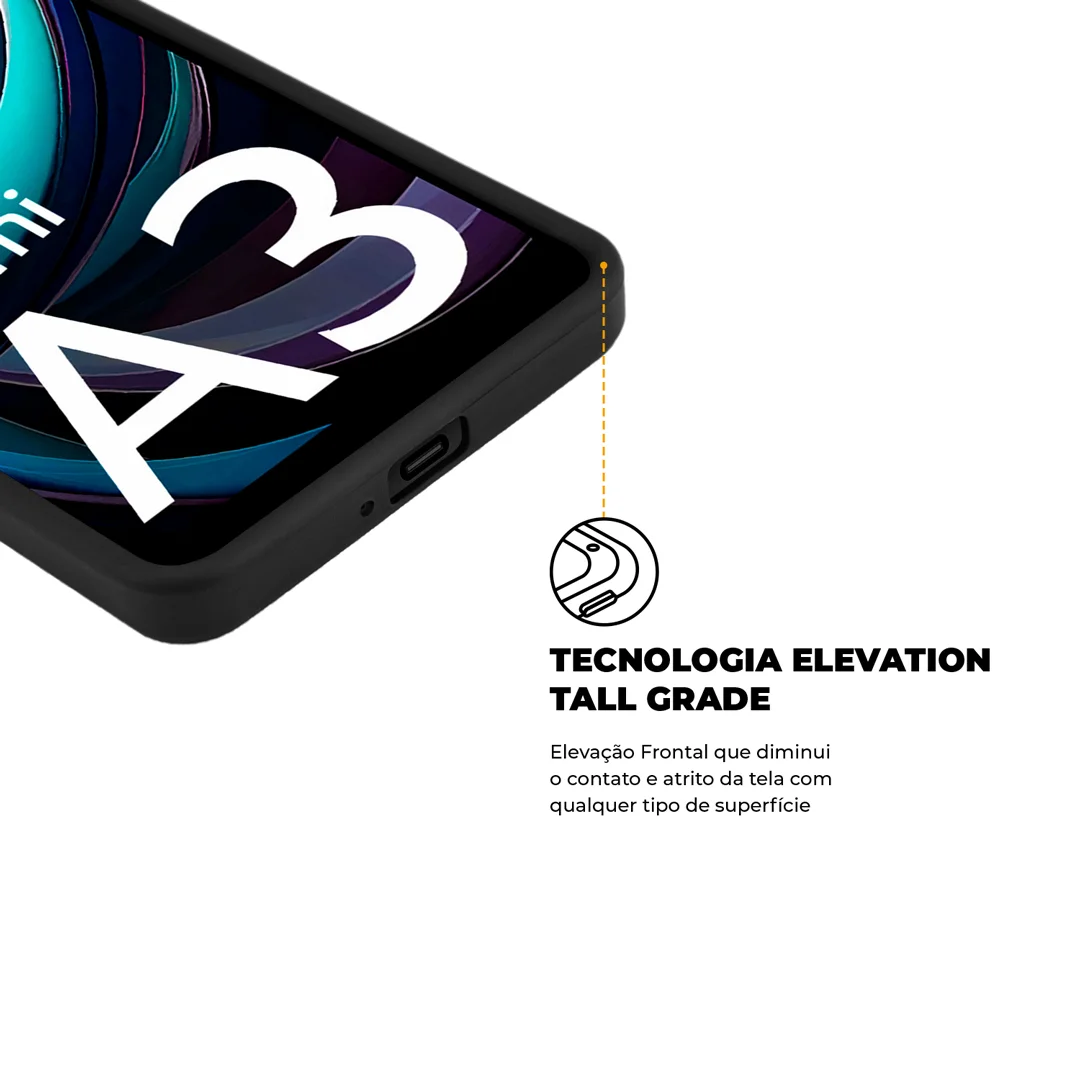 Kit Capa Silicon Veloz e Película Hydrogel HD para Xiaomi Redmi A3 - Gshield