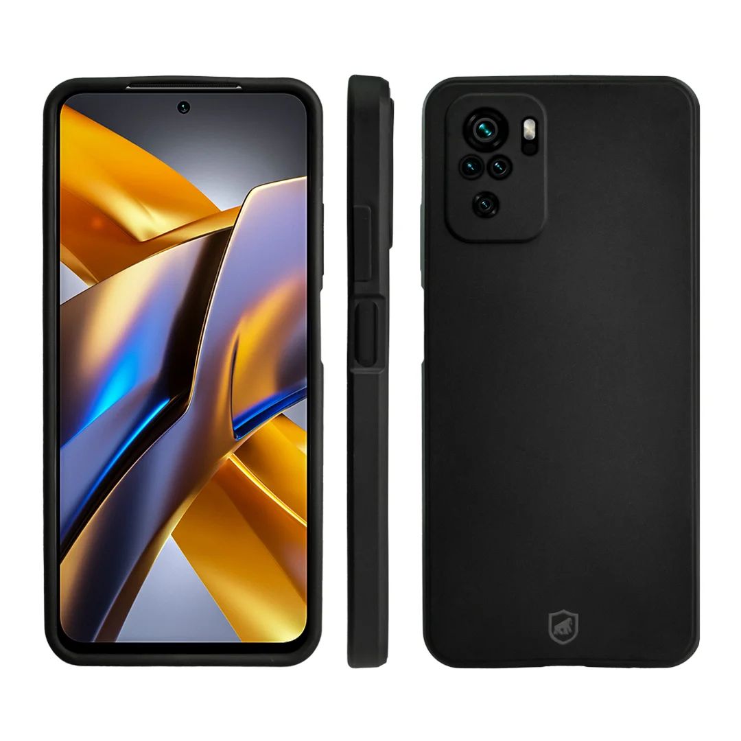Kit Capa Silicon Veloz e Película Hydrogel HD para Xiaomi Poco M5S - Gshield