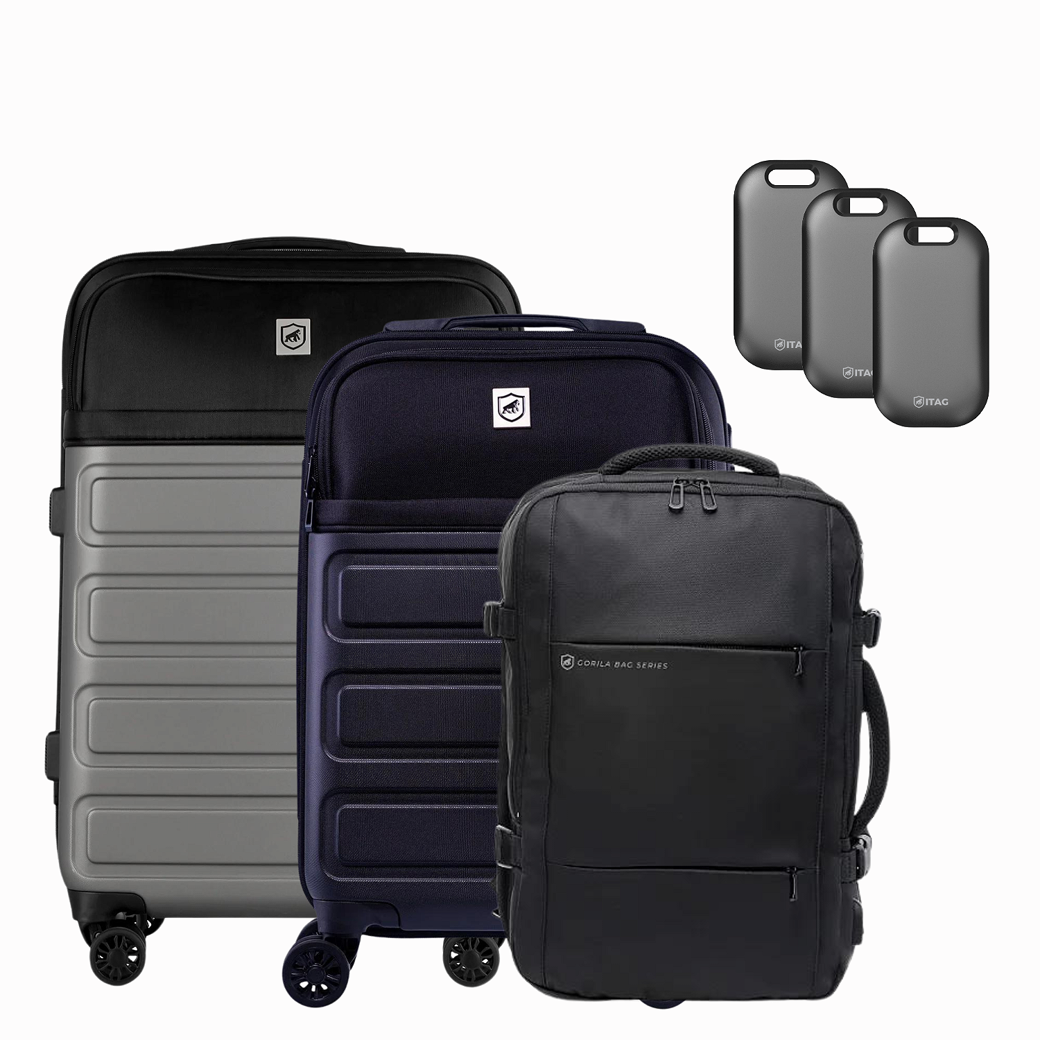 Kit Malas para Viagem Armor + Mochila Executiva Armor + iTag (3 unidades) - Gshield - foto 2