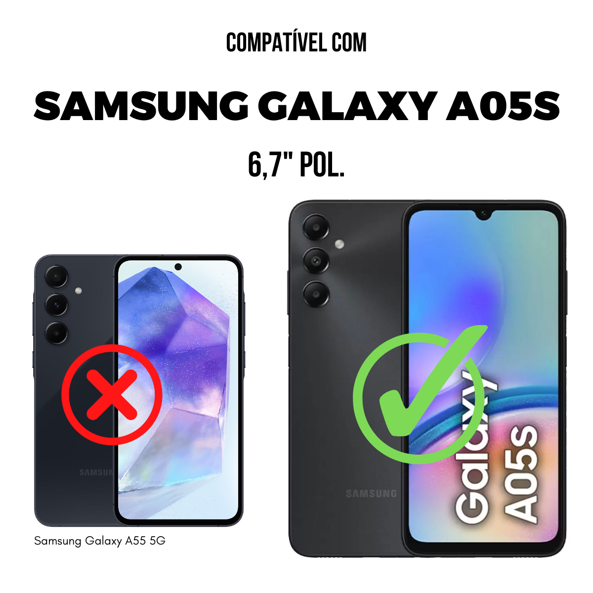 Película para Samsung Galaxy A05s - Hydrogel Gamer Fosca - Gshield