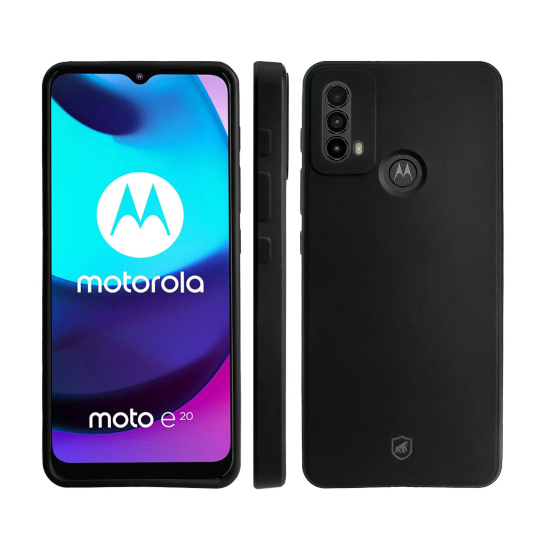 Kit Capa Silicon Veloz e Película Hydrogel HD para Motorola Moto E20 - Gshield