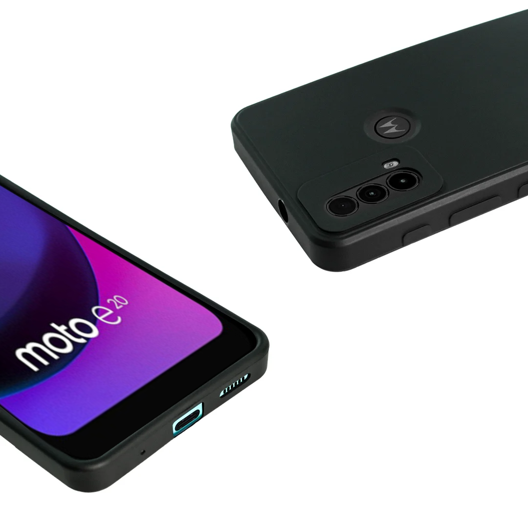 Kit Capa Silicon Veloz e Película Hydrogel HD para Motorola Moto E20 - Gshield