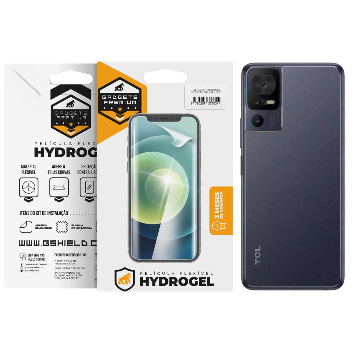 Película para TCL 40 SE - Traseira Hydrogel HD - Gshield